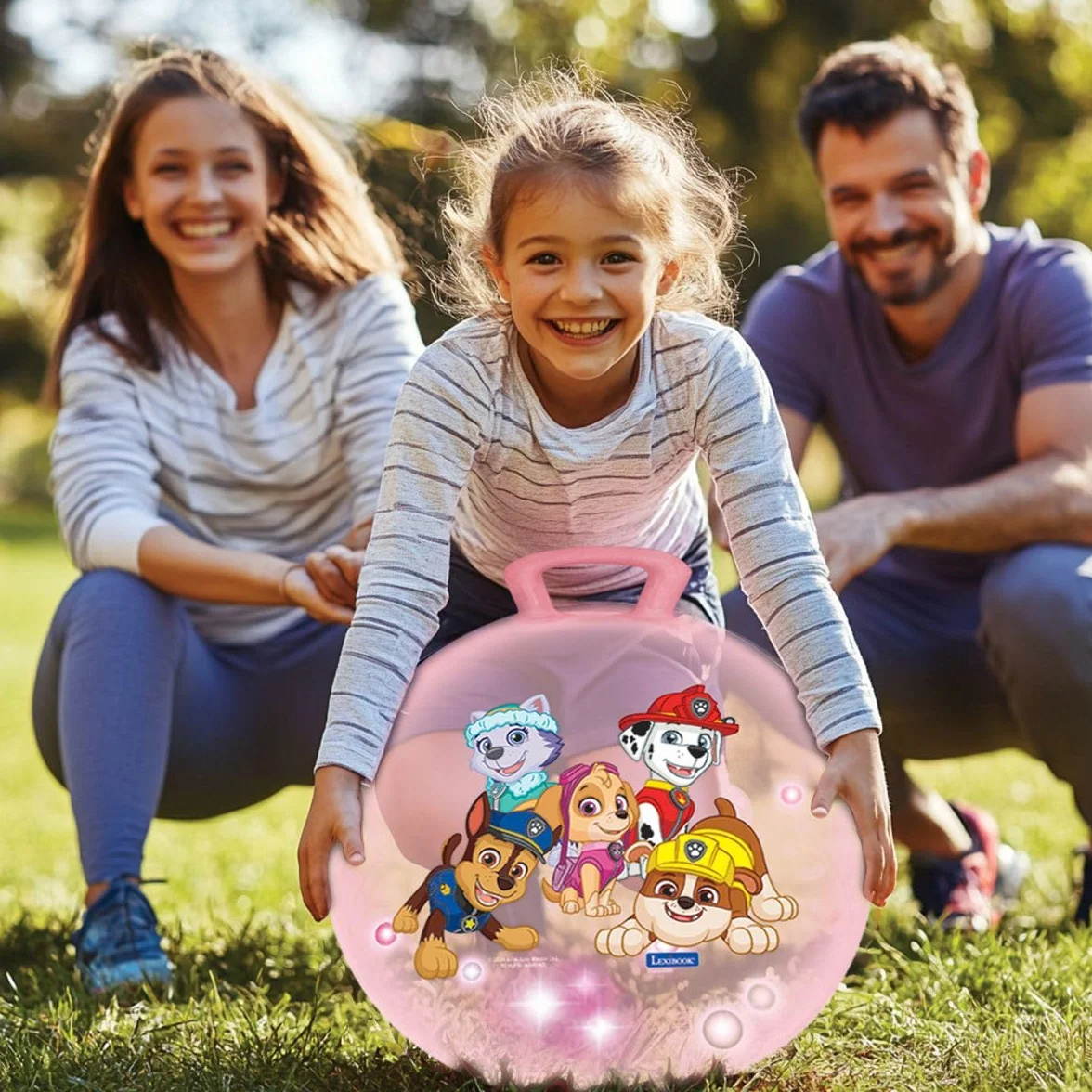 Lexibook BG040PAG Paw Patrol, Nadmuchiwana Piłka Lejowa, Ręczna Pompa w Zestawie, Bezpieczne i Trwałe Tworzywa Sztuczne, Różowa