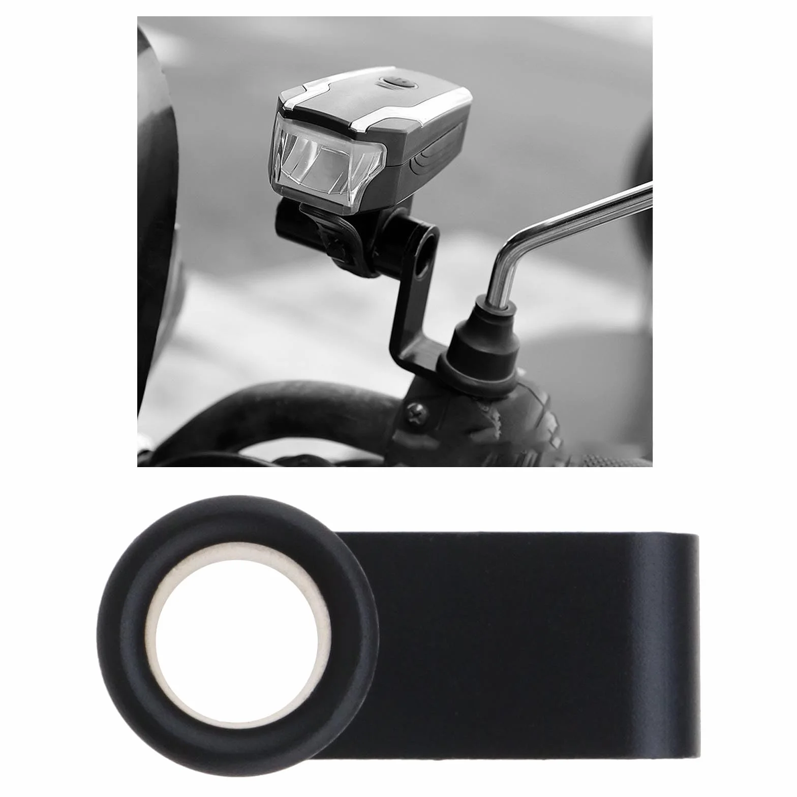 2 szt. uchwyt na lusterko wsteczne motocykla uchwyt na drążek świetlny uchwyt na kierownicę przedłużacz do zewnętrznych reflektorów USB ładowarka telefon komórkowy wsparcie GPS stop aluminium
