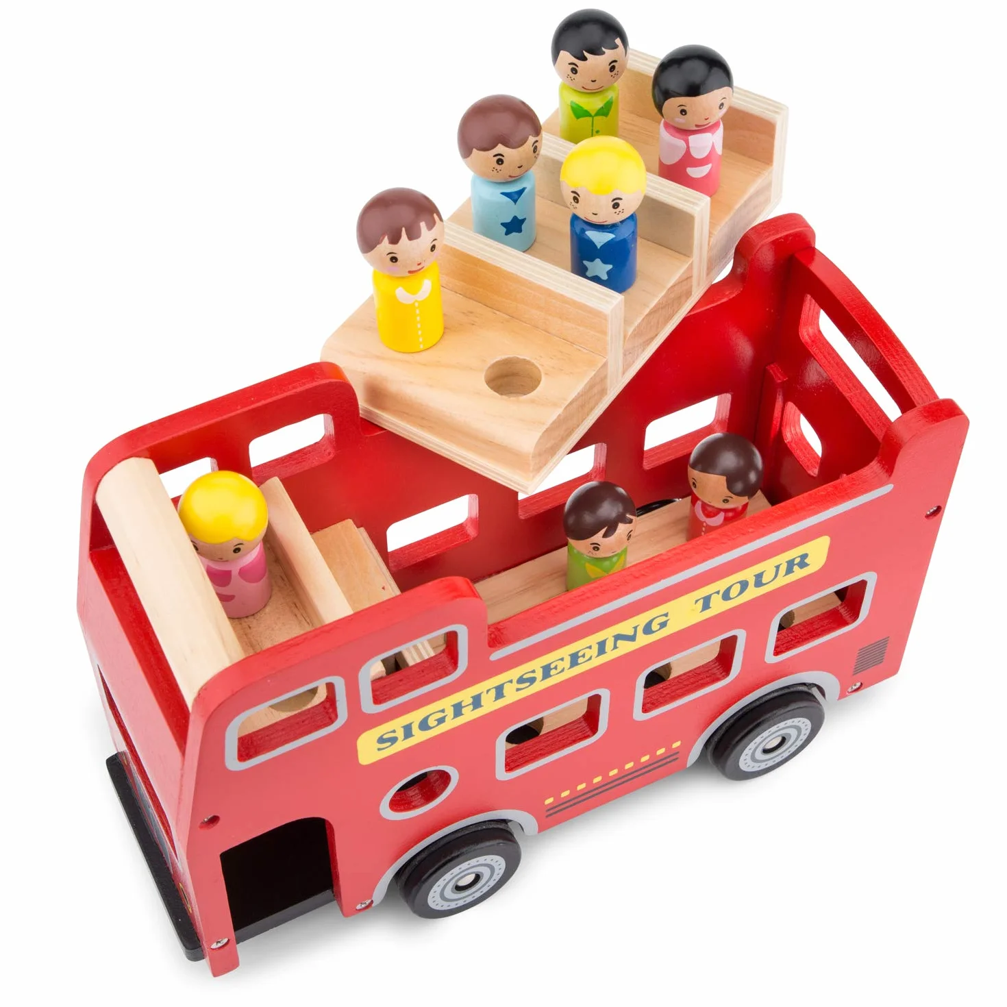 New Classic Toys City Tour Bus Zabawka, Czerwony, Od 1.5 Roku