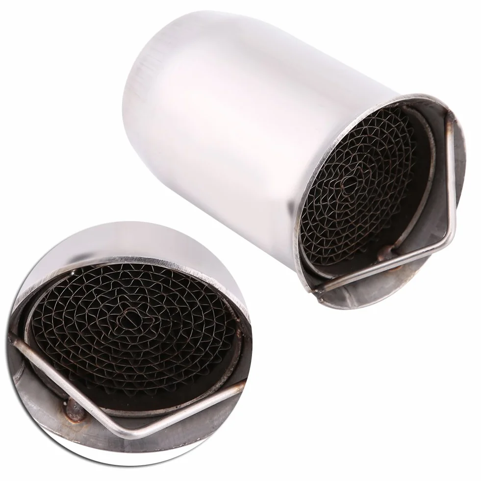 Exhaust Baffle-51 mm Db Killer rura wydechowa Db Killer, uniwersalna rura wydechowa do motocykla, ze stali nierdzewnej, zdejmowana, redukcja szumów (styl 4)