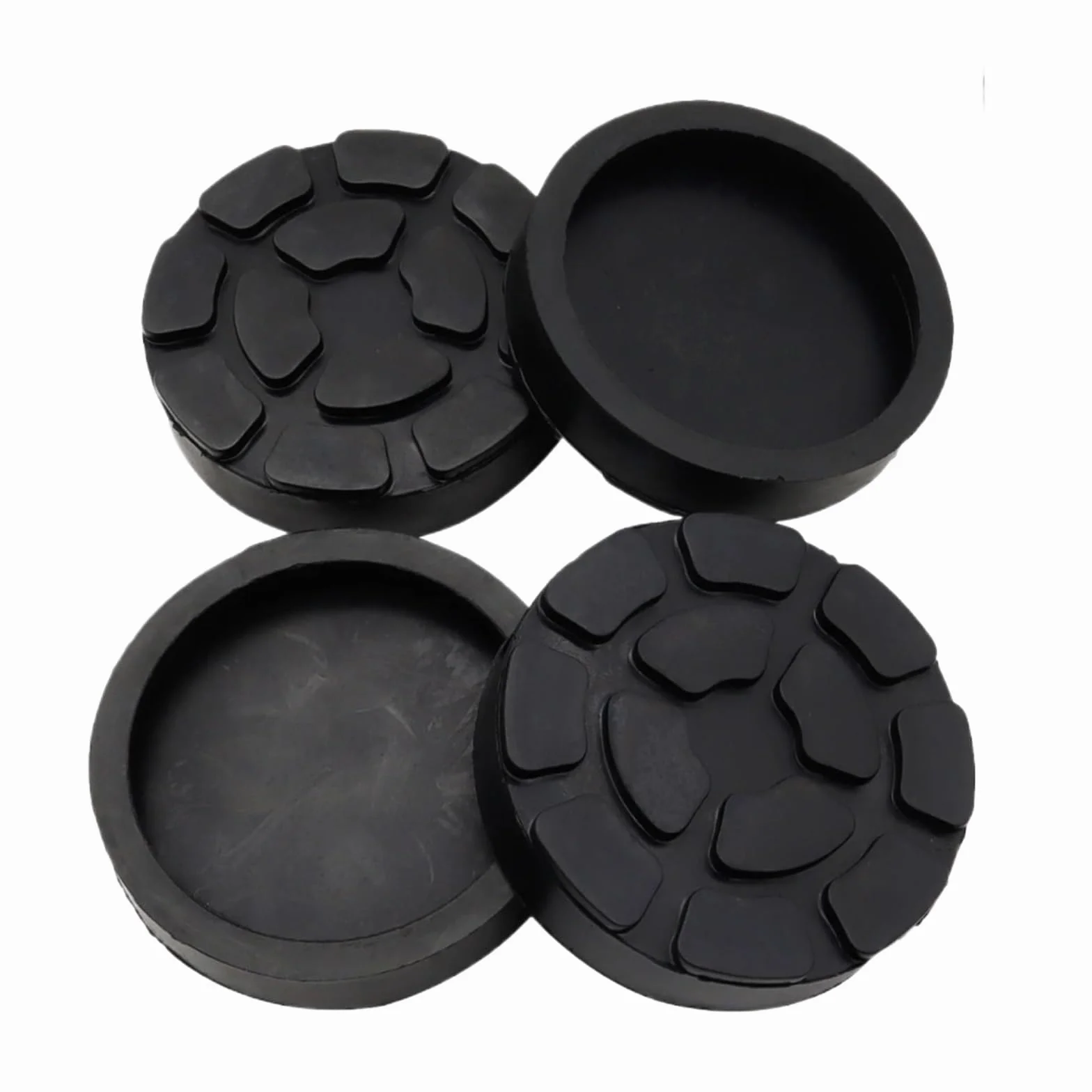 4 Szt. Podstawka Jack 125mm Podnośnik Gumowy Adapter Szyny Ramy | Do podnośników bocznych ze spoiną zaciskową, samochodowych, 2-słupkowych