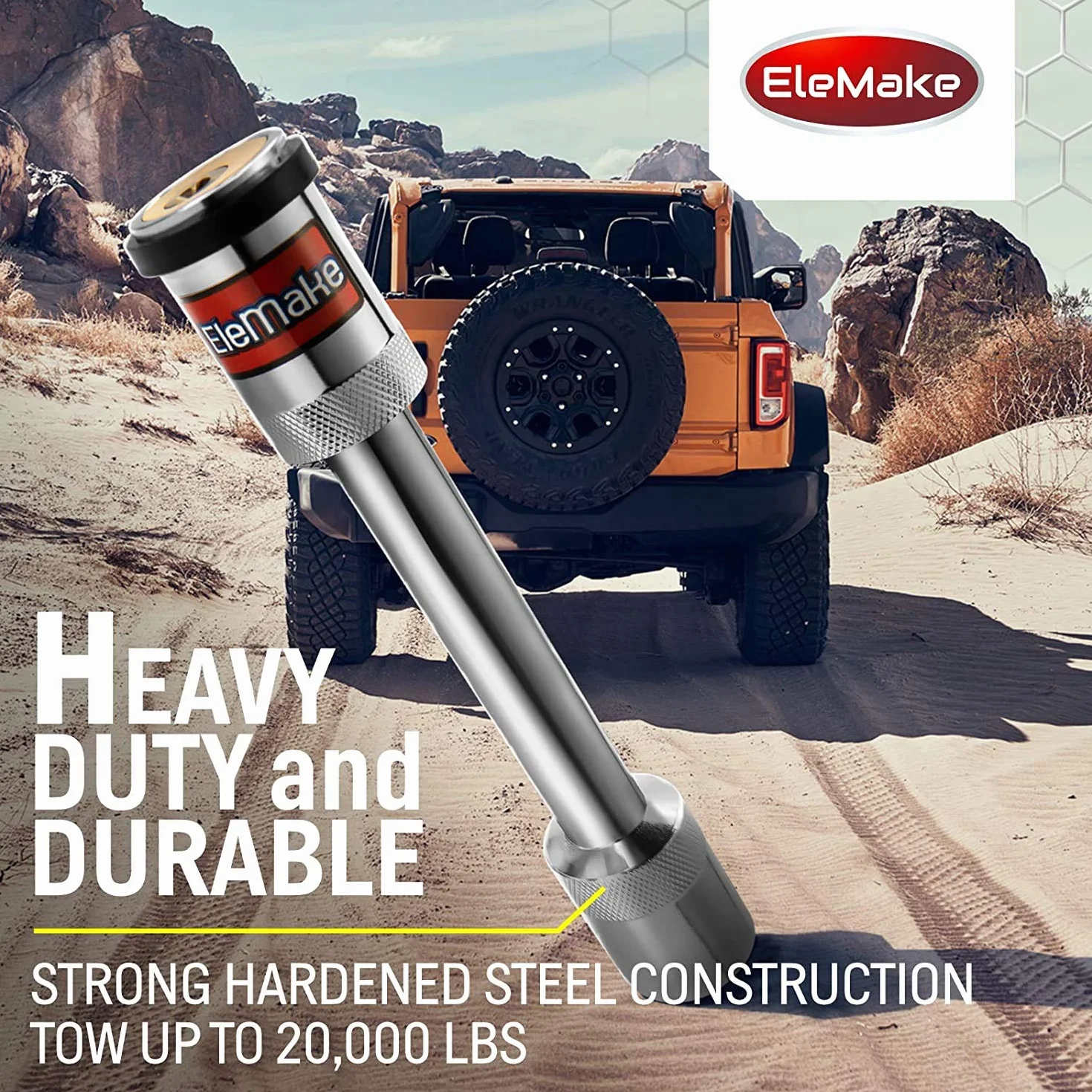 Zamek haka holowniczego 7 cali długi zamek haka holowniczego 5/8" chrom mosiądz mechanizm blokujący rdzeń 3-1/2" Gap Hitch Pin Lock bezpieczeństwo hak holowniczy do przyczep kempingowych
