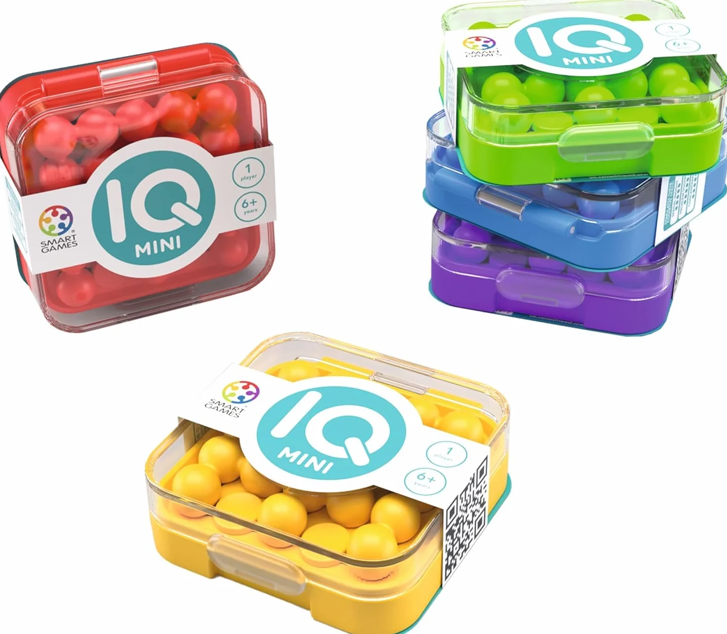 SmartGames - IQ Mini, Create Your Own Challenges, Compact Puzzle Game, 6+ Years