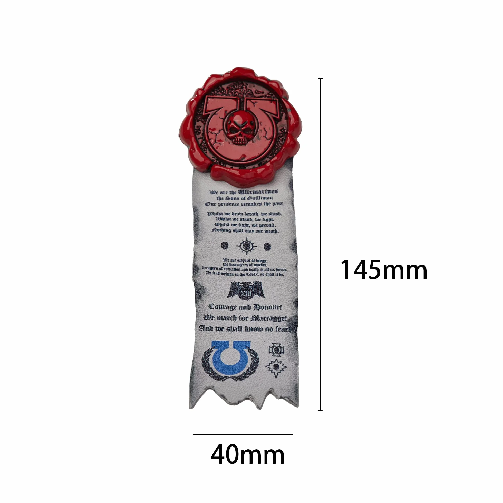 Starforged Kompatybilny z Warhammer 40k Pure Seals: Ultramarine Pin Badge/Sticker 1 szt