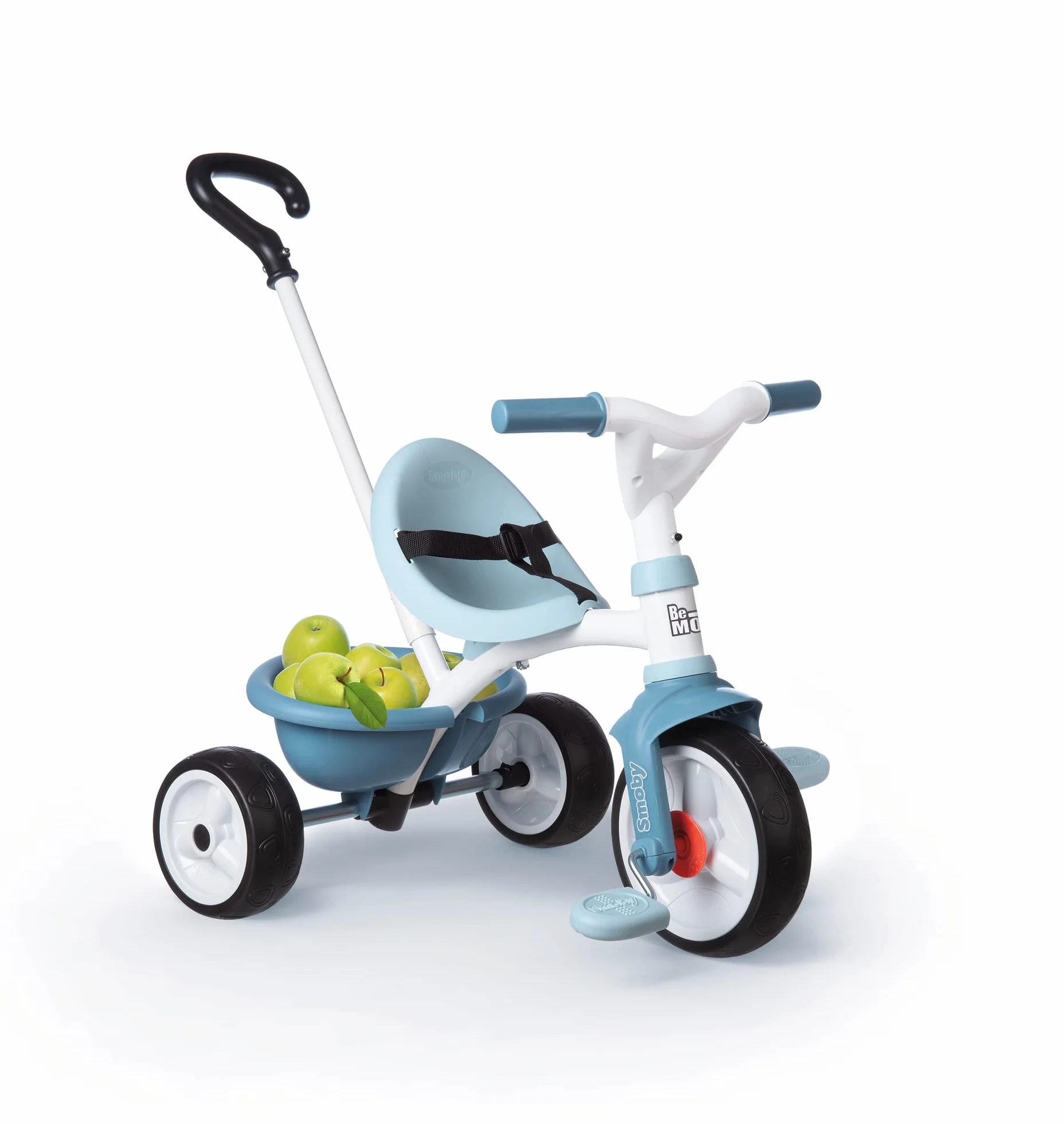 Smoby 7600740331 Be Move Rowerek Trójkołowy dla dzieci, trójkołowiec dziecięcy, blokada kierownicy i koła, pas bezpieczeństwa, przeznaczony jest dla dzieci od 15 miesiąca