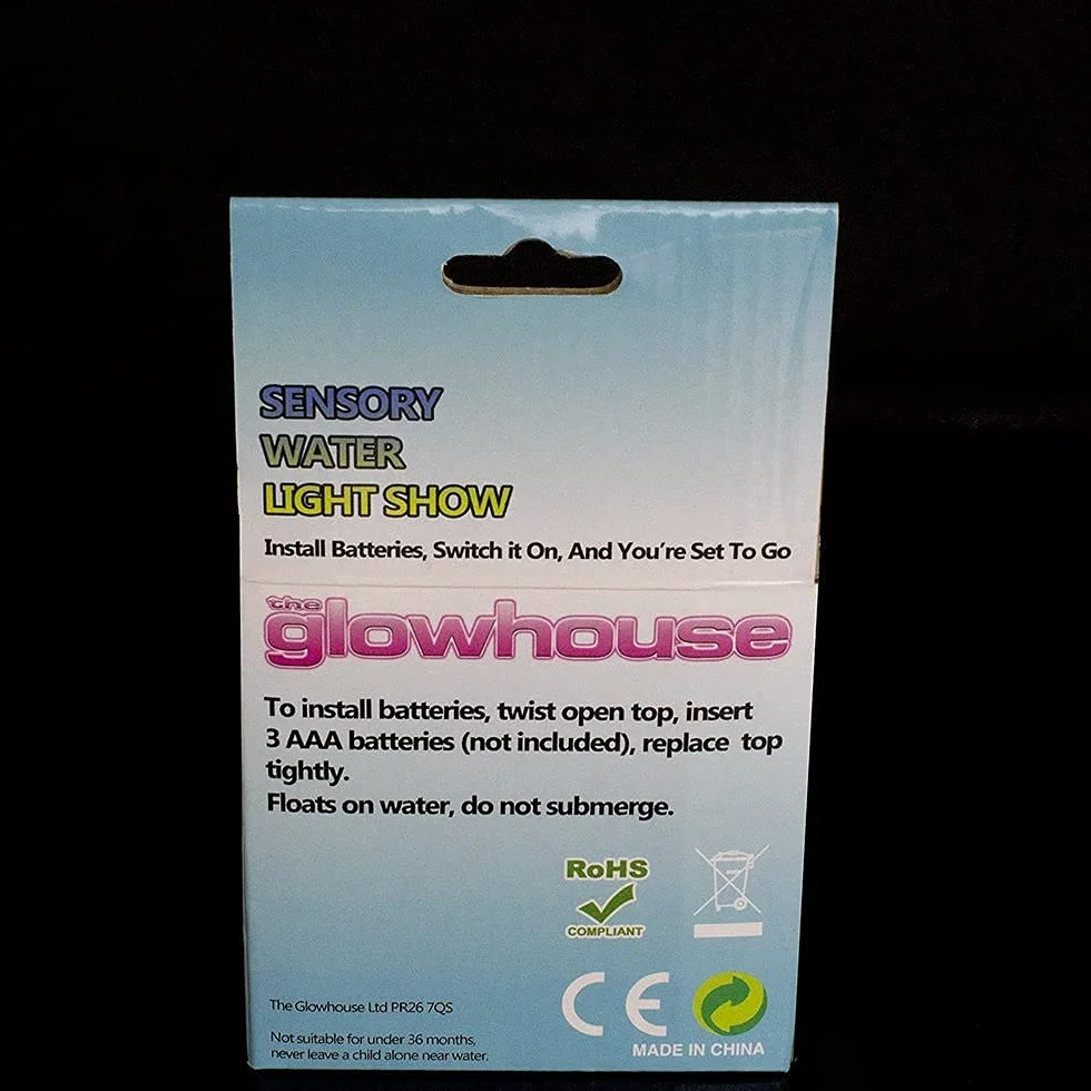 Sensoryczna lampa do kąpieli dyskotekowej - sensoryczna, autyzm, specjalne potrzeby