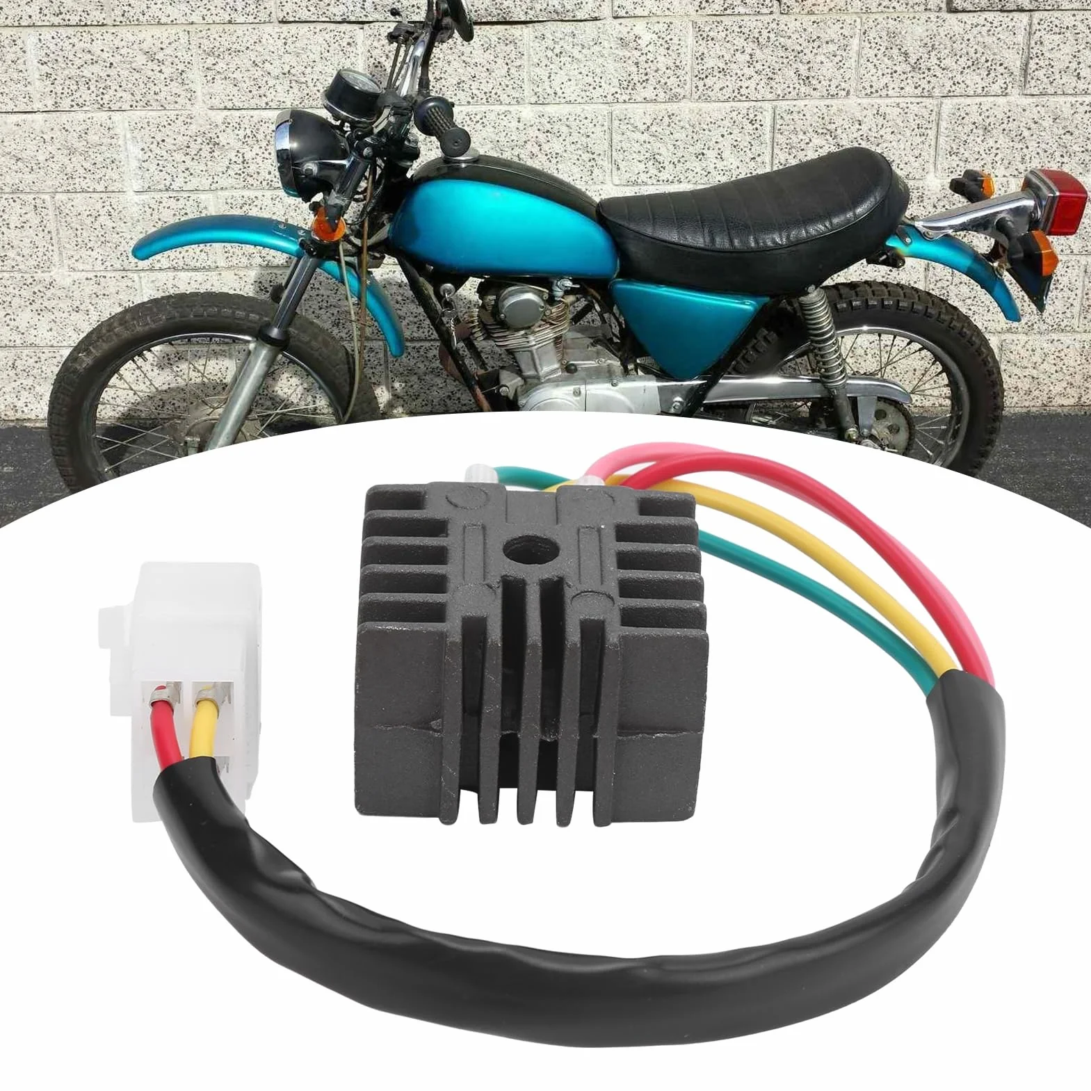 Prostownik Diodowy 31700-107-782 Pasuje do Hondy 75K/MT250/CB350G/CL350K Stop Aluminium + ABS