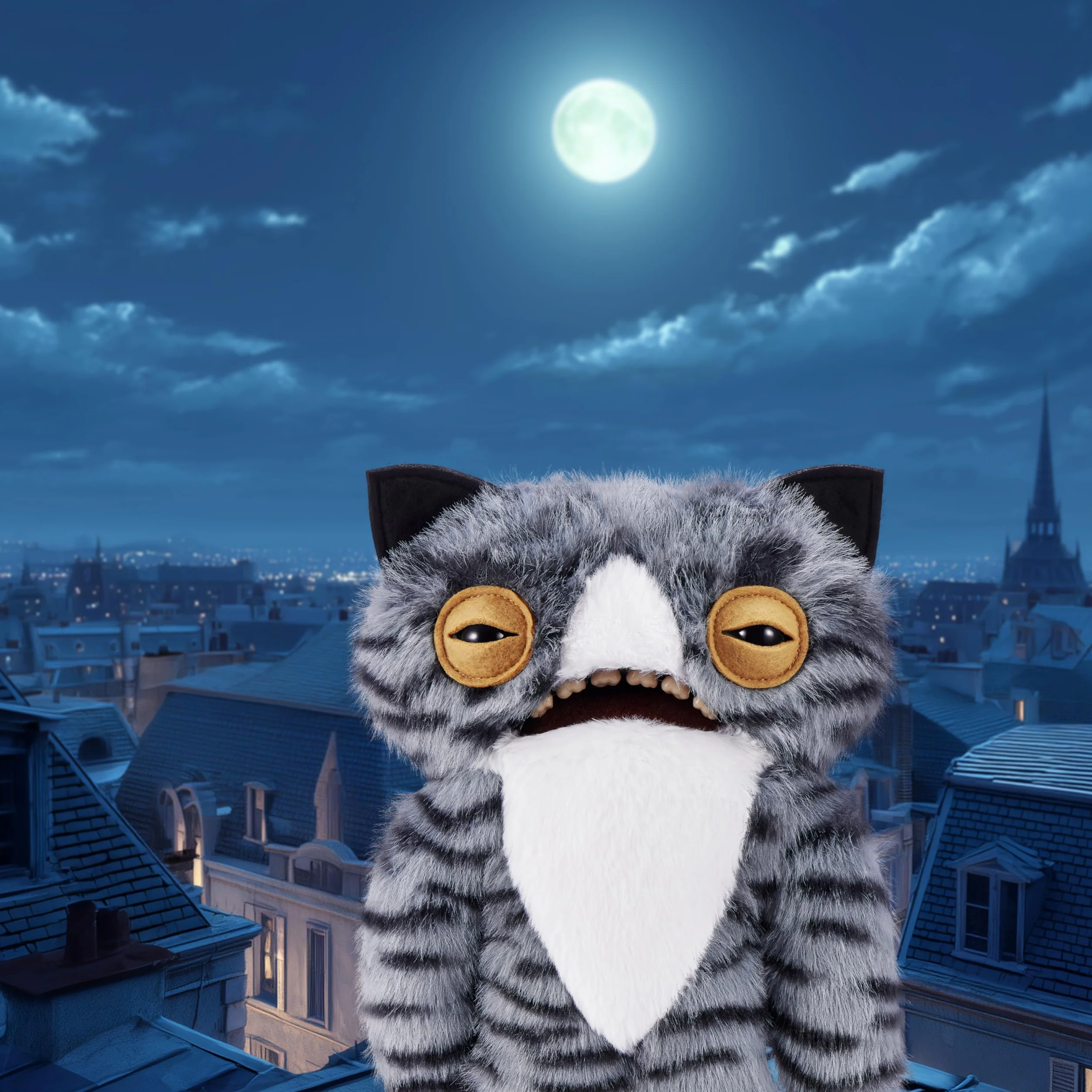 Fuggler 9, CORESERIES 1-ALLEY CATS PLUSH 9 (Cat Eyed Weirdo)