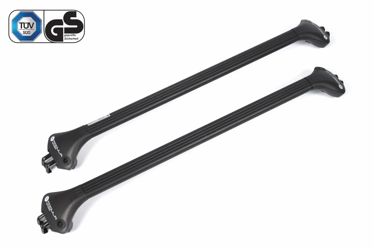 Modula Bagażnik bazowy belki dachowe RELINGI kompatybilne z Audi A6 C7 AVANT KOMBI 2011-2018 max 75 kg 78-119 cm Aluminium