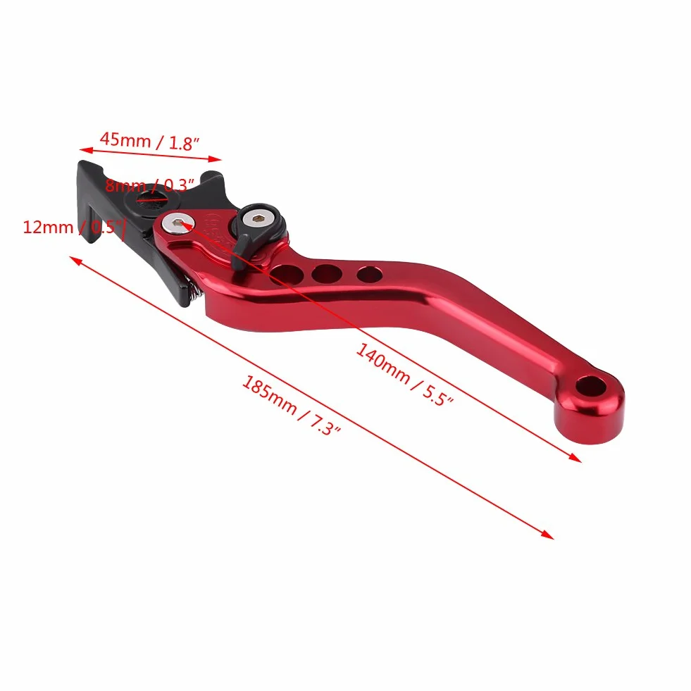 EBTOOLS Ruckus levers clutch podniesienie KX250 podwójna dźwignia hamulca 1 para motocykl skuter CNC czerwona