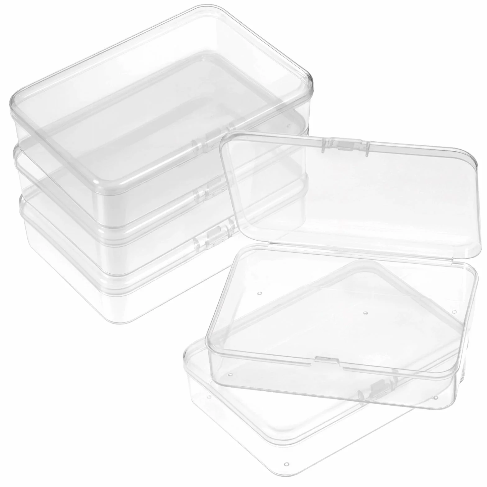 5 sztuk pudełko na karty do gry, etui na karty 10,5x7,5x2,5cm, pojemnik na karty z pokrywką z tworzywa sztucznego