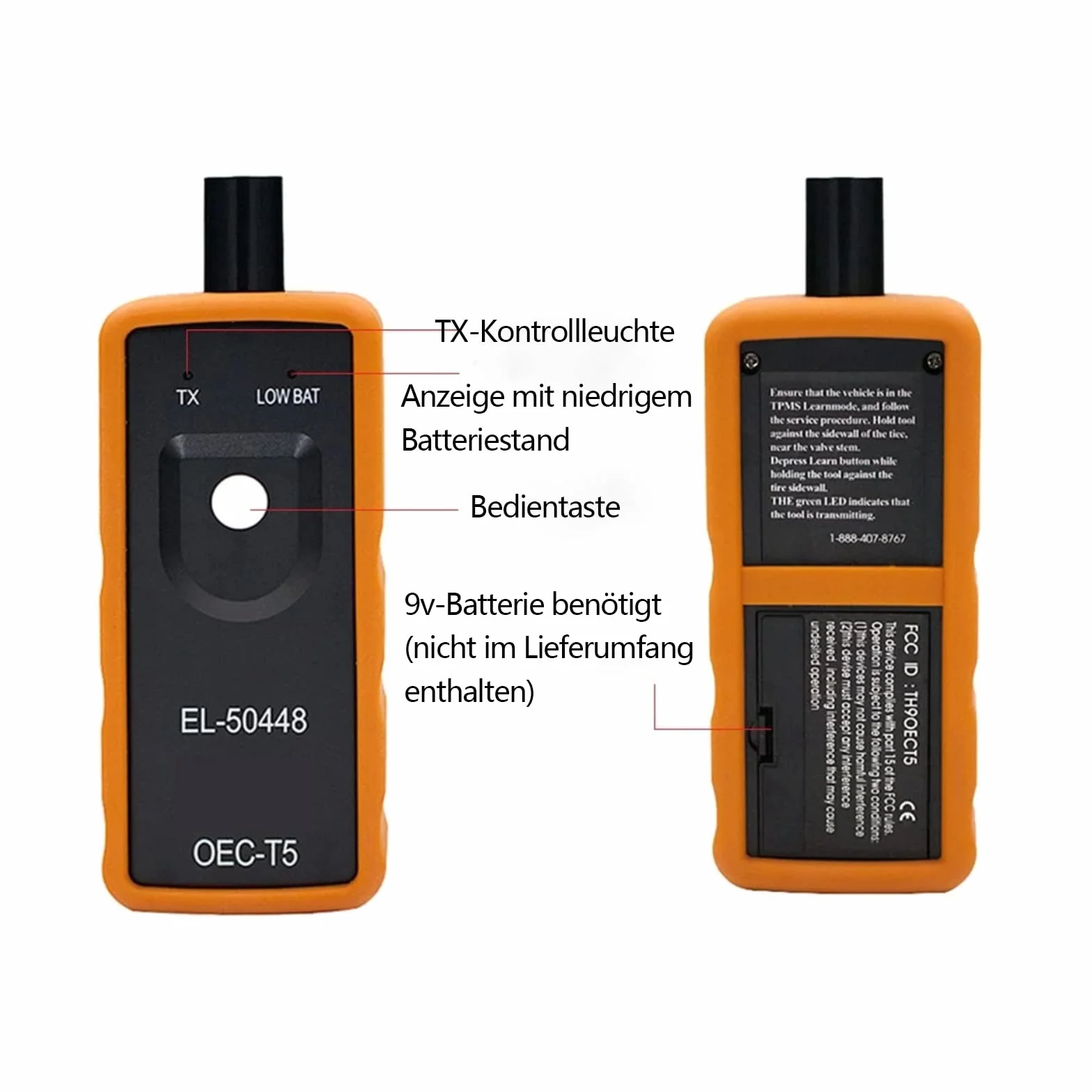 GERUI System szkoleniowy EL 50448 miernik ciśnienia w oponach TPMS Relearn Tool urządzenie do resetowania