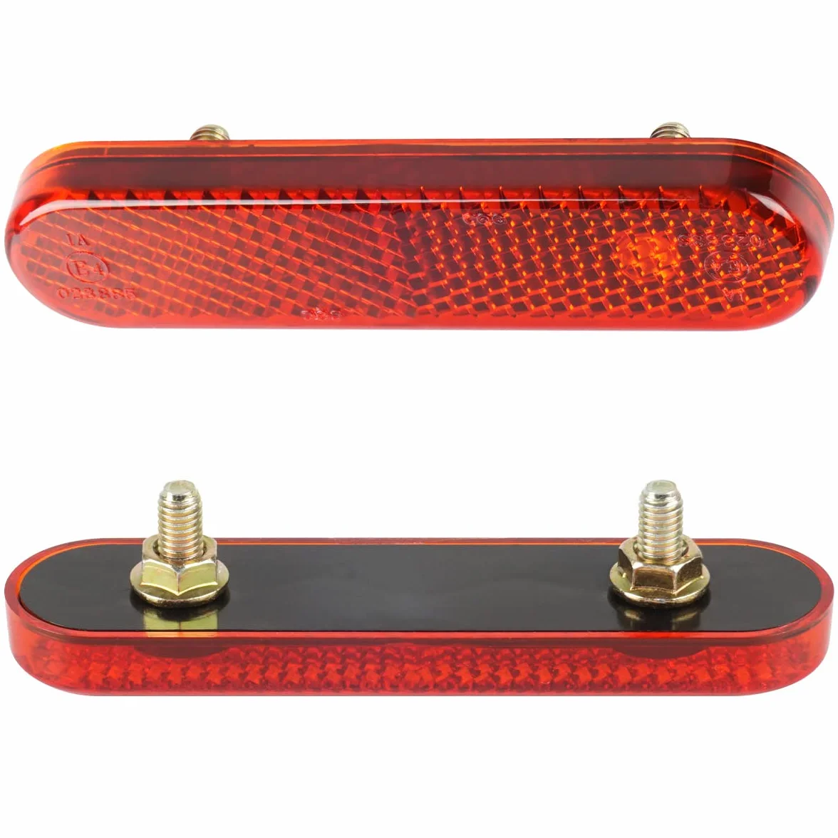 evermotor 2 sztuki reflektorów odblaskowych 87 x 21 x 8 mm motocykl rower E4 reflektor czerwone tylne kocie oko wielofunkcyjna hulajnoga z atestem E