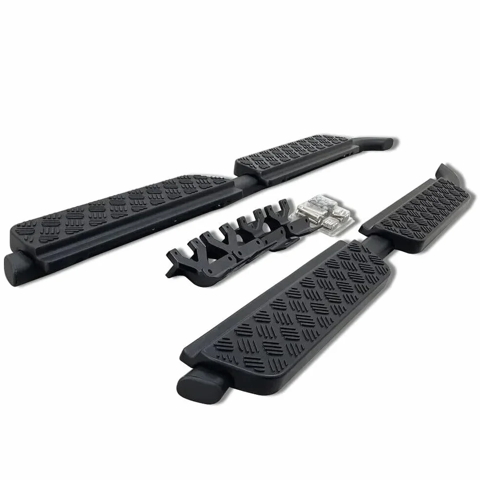 2 szt. stopni bocznych, pasuje do Land Rover Defender 110, 130, 2020-2024, L663, 4-drzwiowa deska do biegania (styl vintage)