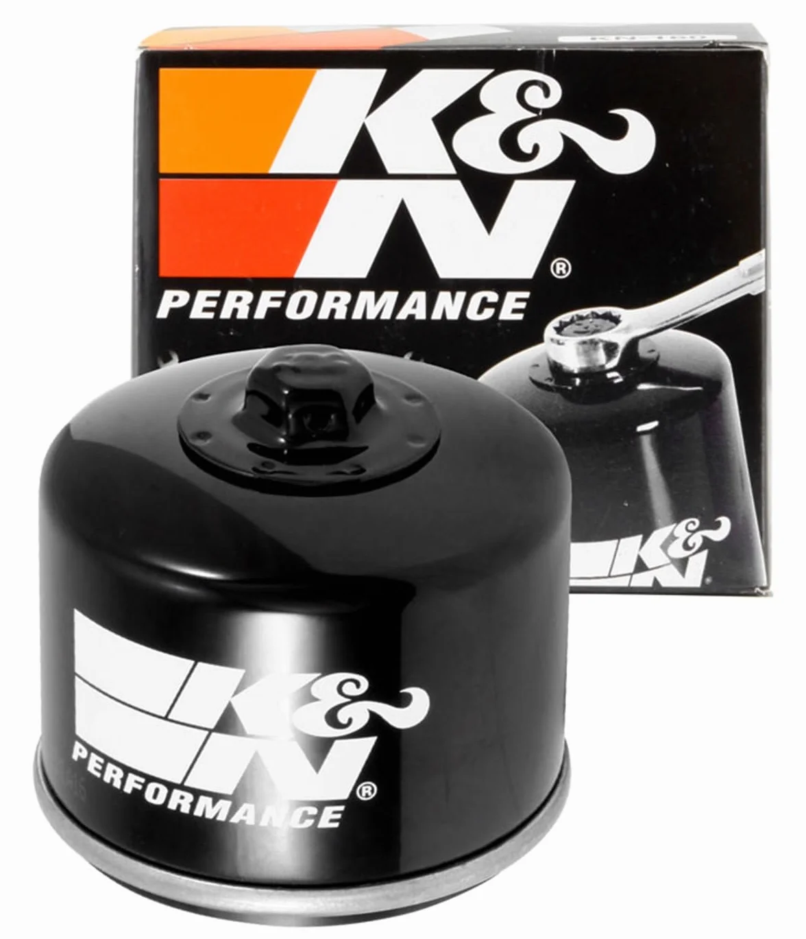 K&N Powersports Filtr oleju – wkład 79 x 71 mm, kompatybilny z BMW, Bimota, Husqvarna (KN-160), czerwony