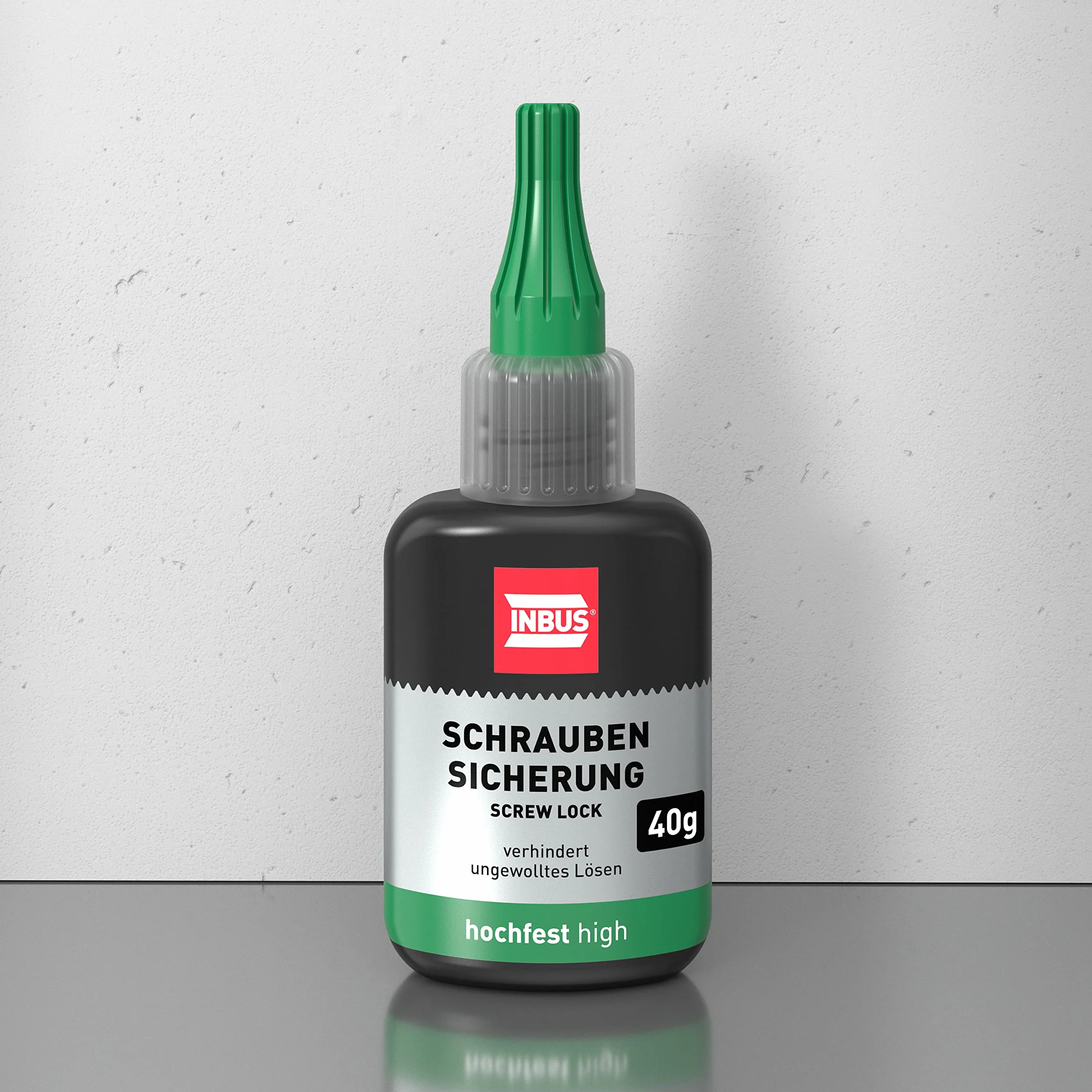 INBUS® 79680 zabezpieczenie śrubowe o wysokiej wytrzymałości, 40 g – Made in Germany