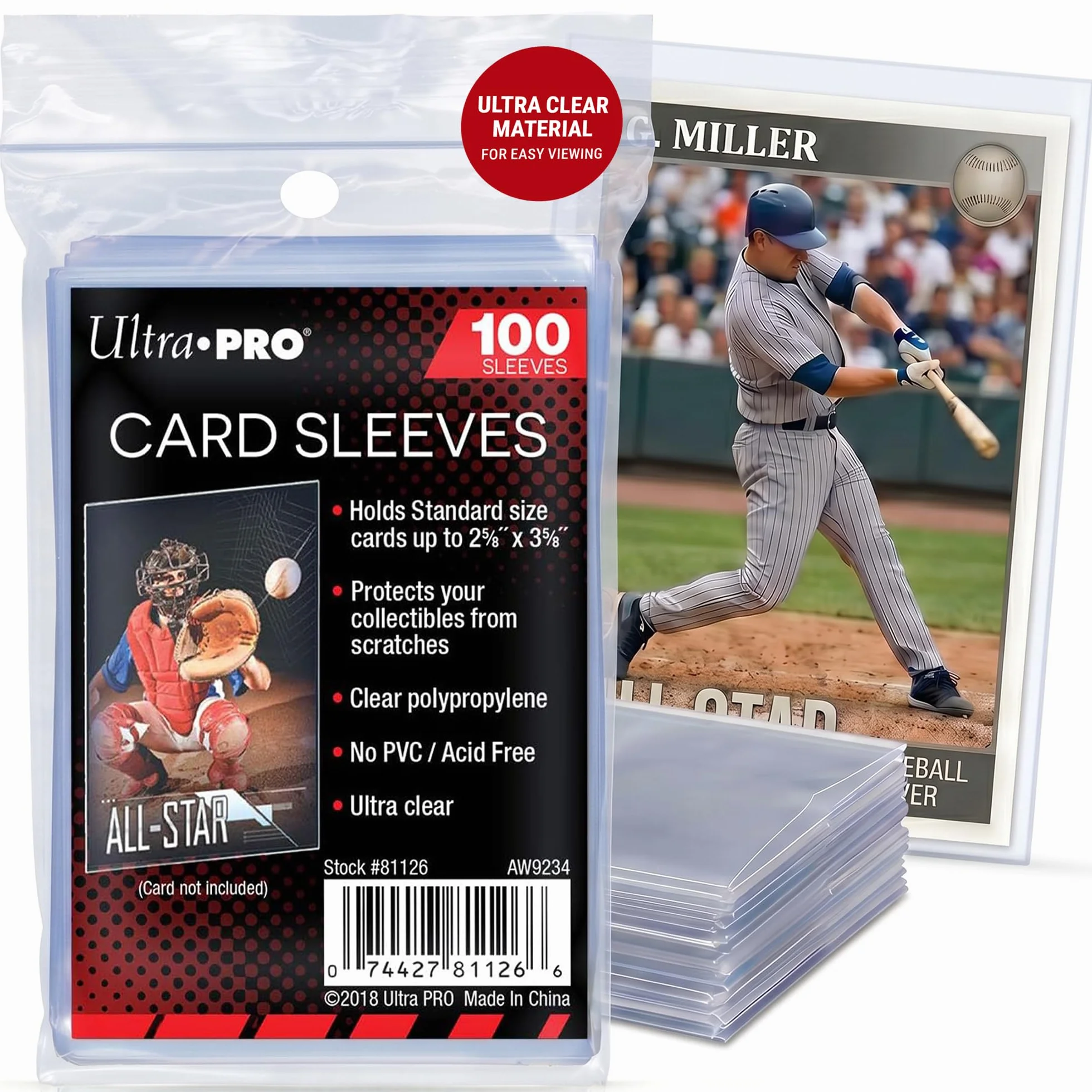 Ultra Pro Aw1365 Okładki, Wielokolorowy, 100 Sztuk