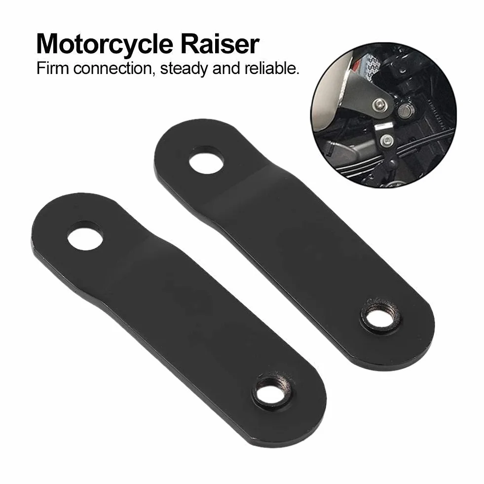 KIMISS Podnośnik zbiornika paliwa 2,56" dla motocykli XL 1995-2010 – zestaw montażowy bolt-on (czarny)