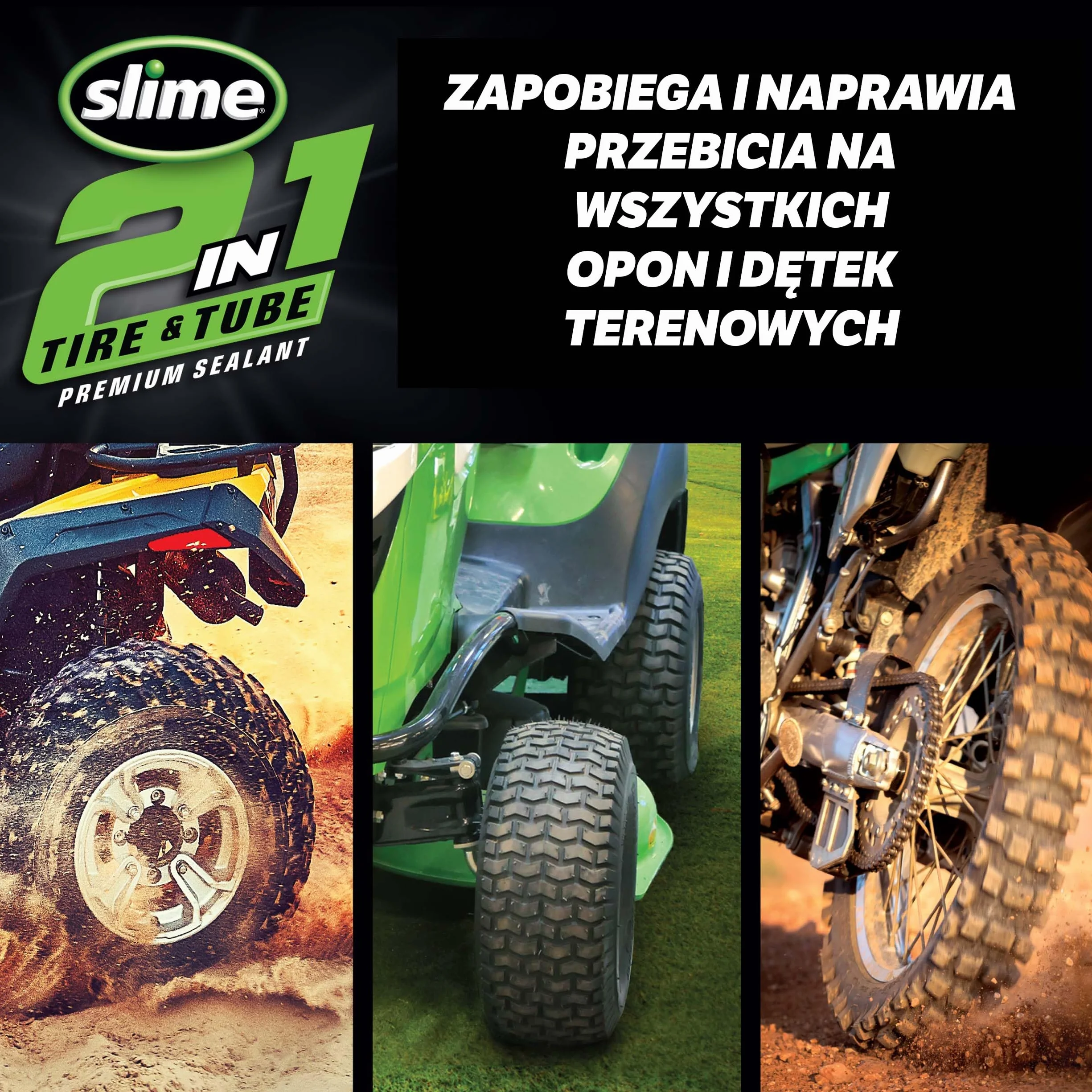Slime Uszczelniacz do opon i dętek 2-w-1 910 ml Naprawia przebicia