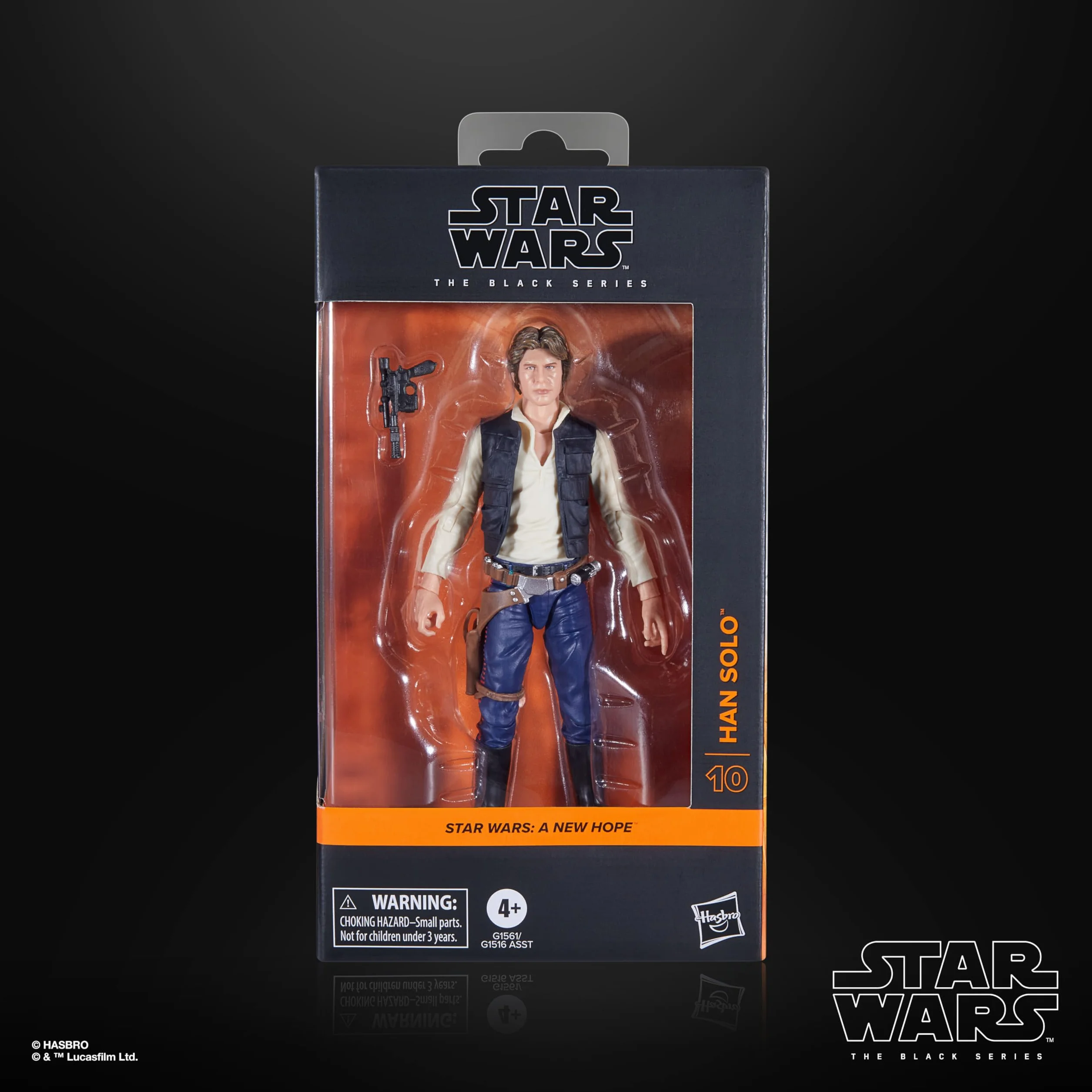 Star Wars The Black Series Han Solo, Star Wars: A New Hope, kolekcjonerska figurka premium 15 cm