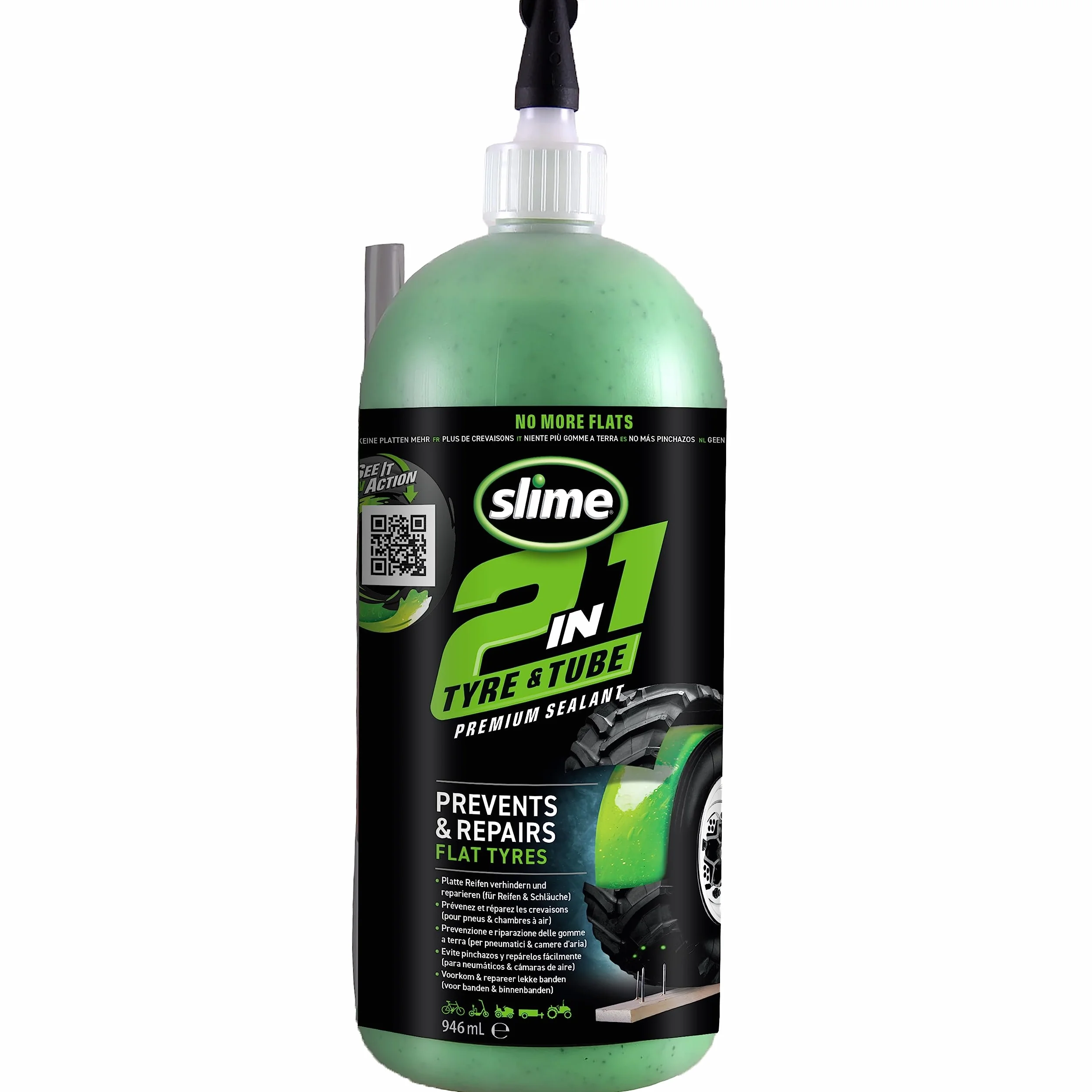 Slime Uszczelniacz do opon i dętek 2-w-1 910 ml Naprawia przebicia