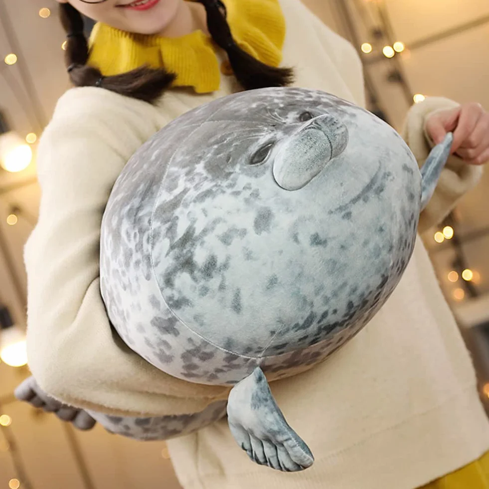 Wypchana pieczęć, 60 cm pieczęć pluszowa poduszka pluszowa śliczna lalka pluszowa pluszowa zabawka śliczna kreskówka foka poduszka nadziewana pluszowa pluszowa poduszka pluszowa pluszowa poduszka