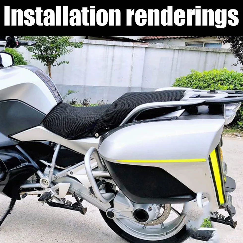 Genérico Siatkowa poszewka na poduszkę na siedzenie motocyklowe, ochraniacz na siedzenie dla BMW R1200RT R1200 RT