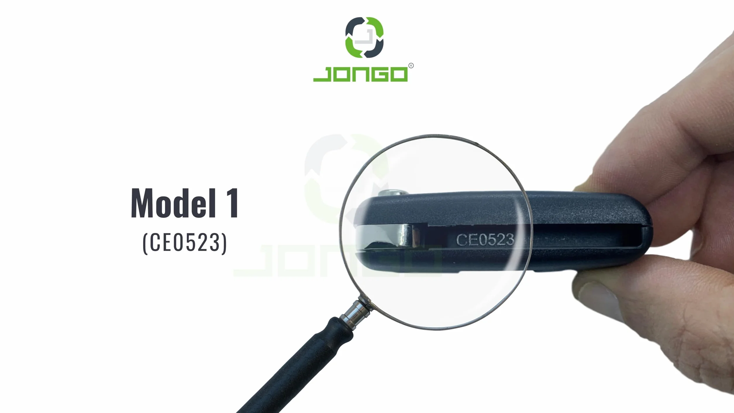 JONGO® Obudowa klucza CE0523 kompatybilna z Peugeot 207, 307, 308, 407, 3008, 5008 i kompatybilna z Citroën C2, C3, C4, C5, C6 C8, 2 przyciski, pilot zdalnego sterowania + bateria CR1620