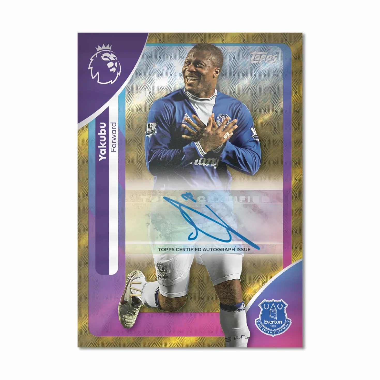 Topps Premier League 2026 - edycja debiutancka - Super Tin #3. Zawiera 50 kart Plus 3 karty LE Hall of Fame