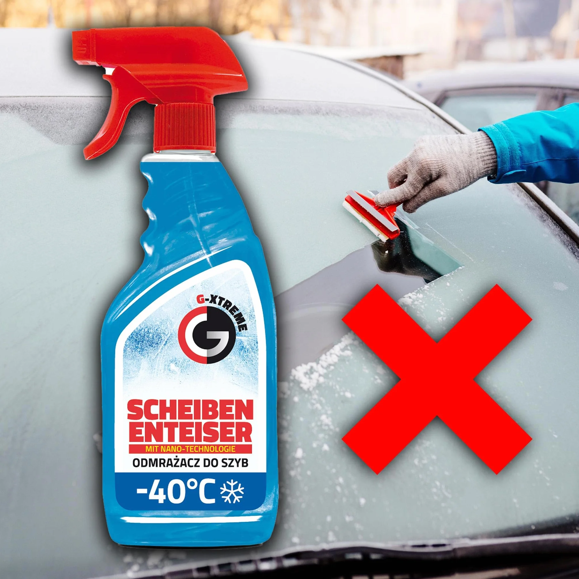Gamix Odmrażacz do szyb z nanotechnologią spray 500 ml do -40°C