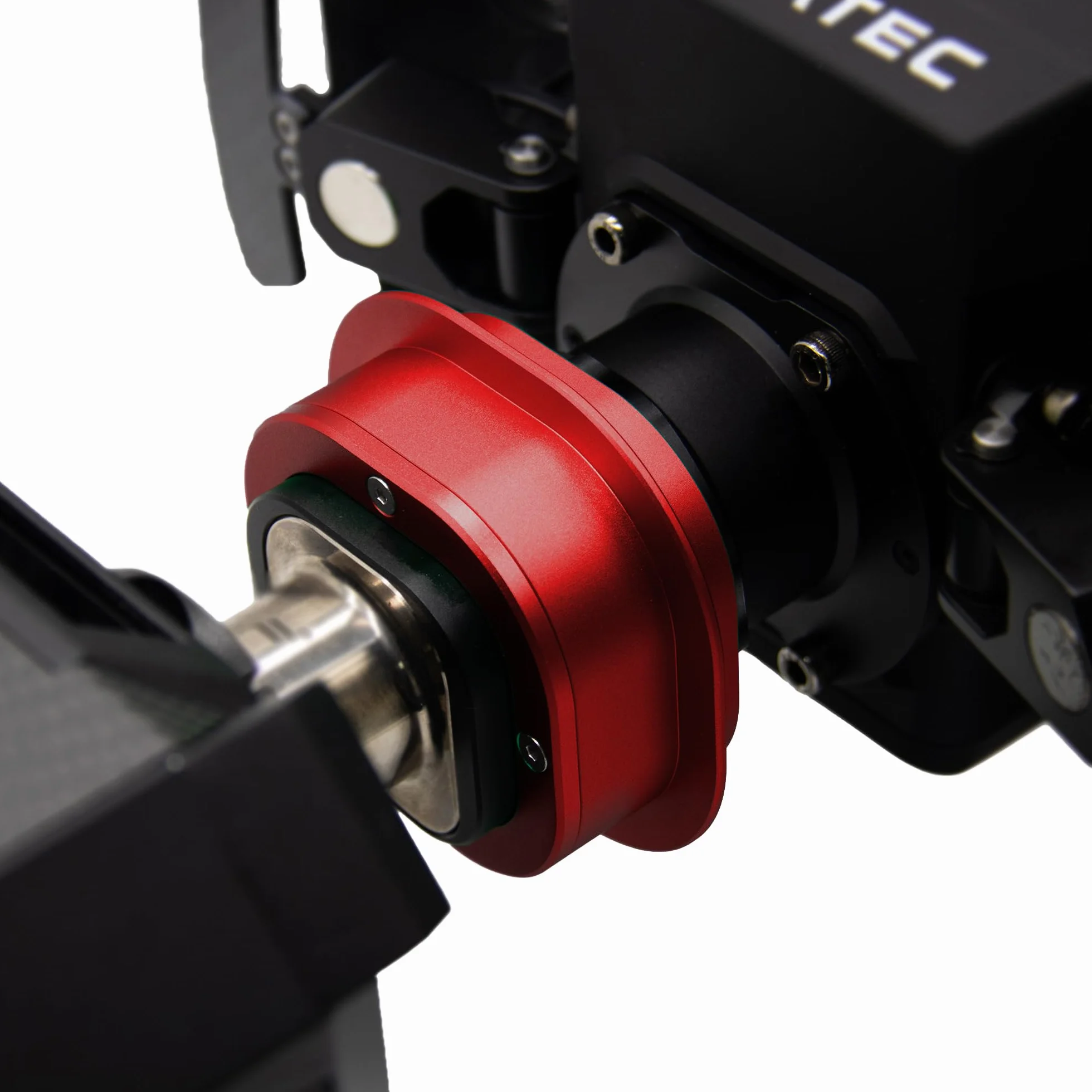 Fanatec Racing Wheel QR2 Pro Quick Release, stabilna konstrukcja, obróbka CNC, anodowana czerwień