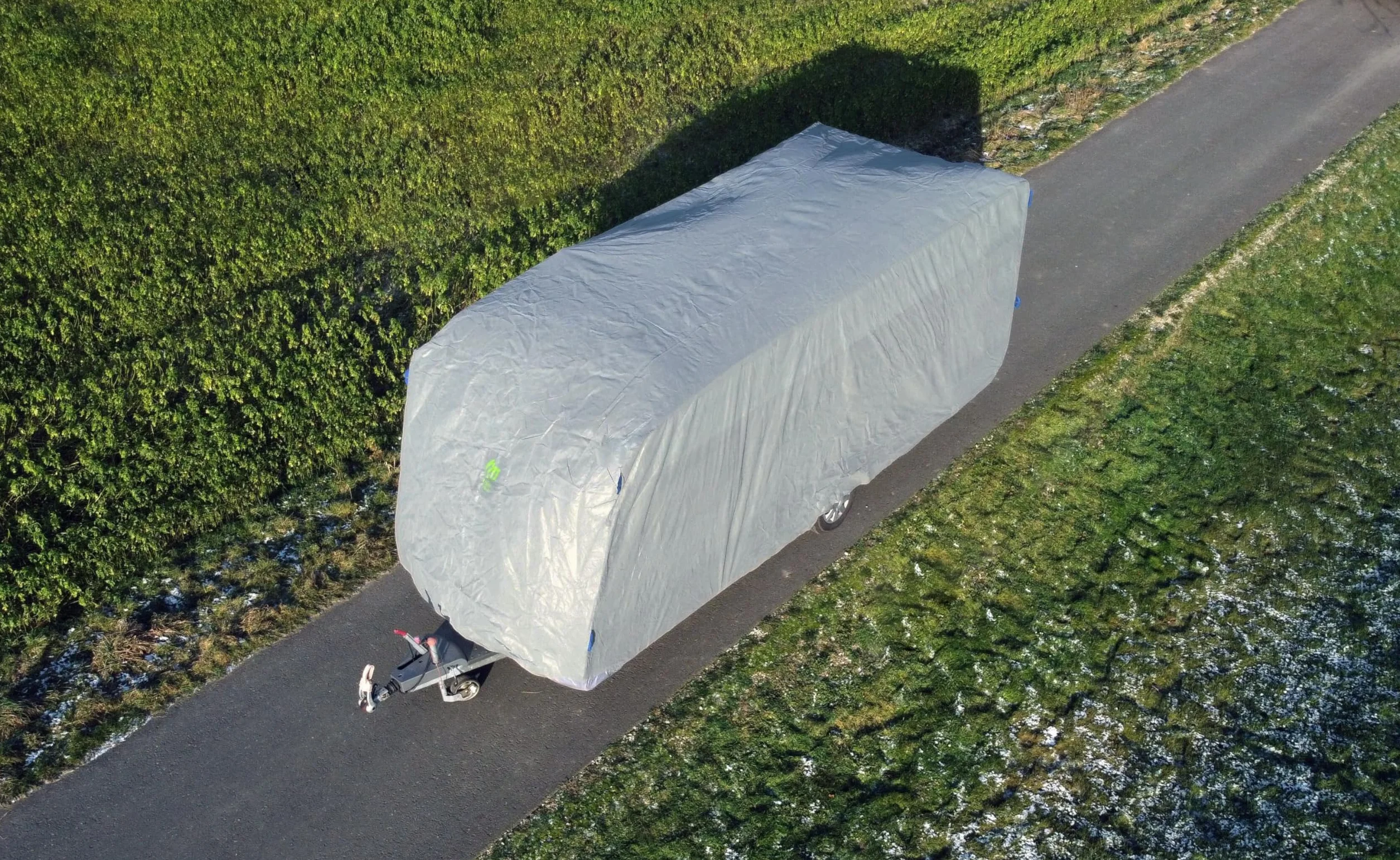 GreenYard® Pokrowiec na przyczepę kempingową XL 730x250x220 cm Wodoodporny Oddychający