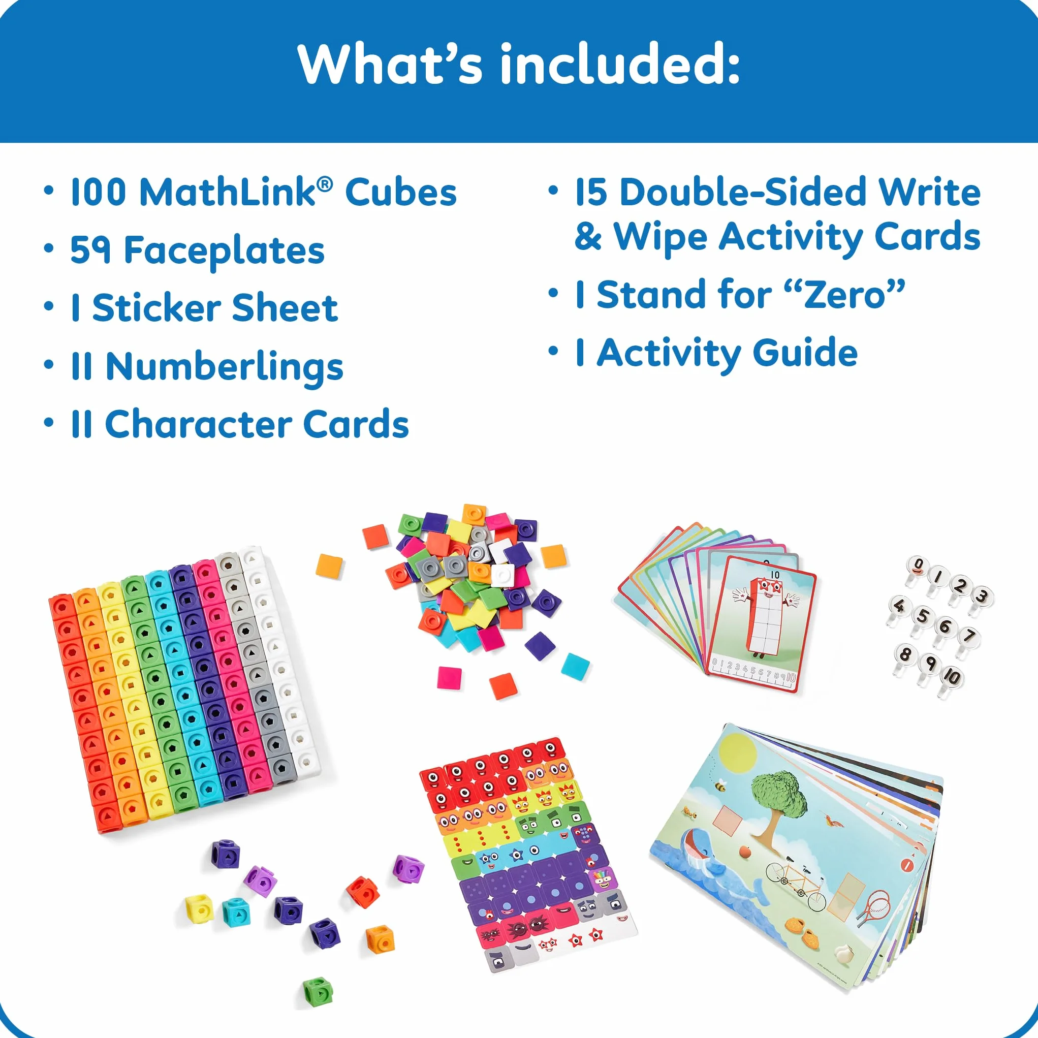 Learning Resources MathLink Kostki Numerbloki 1-10 Aktywność Zestaw