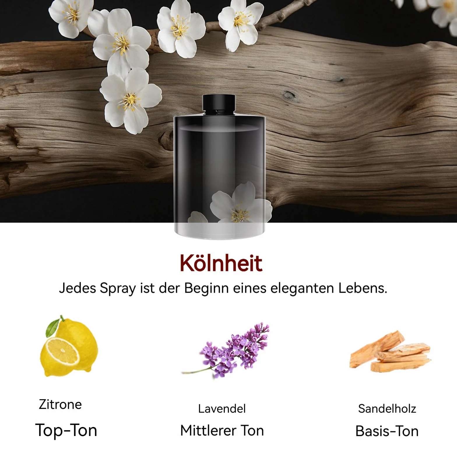 Kompatybilny z BJ-792 i YB-190 i BJ 003 dyfuzor samochodowy – wkład aromatyczny 160 ml – zapach francuski Kolonia – do 6 miesięcy – naturalne ekstrakty roślinne