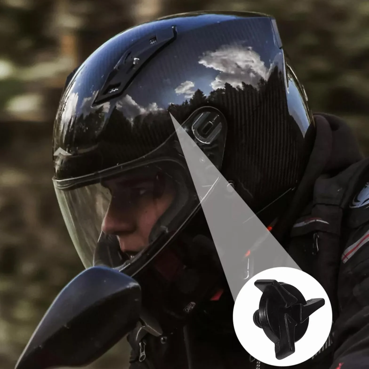 Zestaw 8 śrub zamiennych do kasku motocyklowego z podkładkami gumowymi, części zamienne do kasku motocyklowego, kolor czarny, srebrny