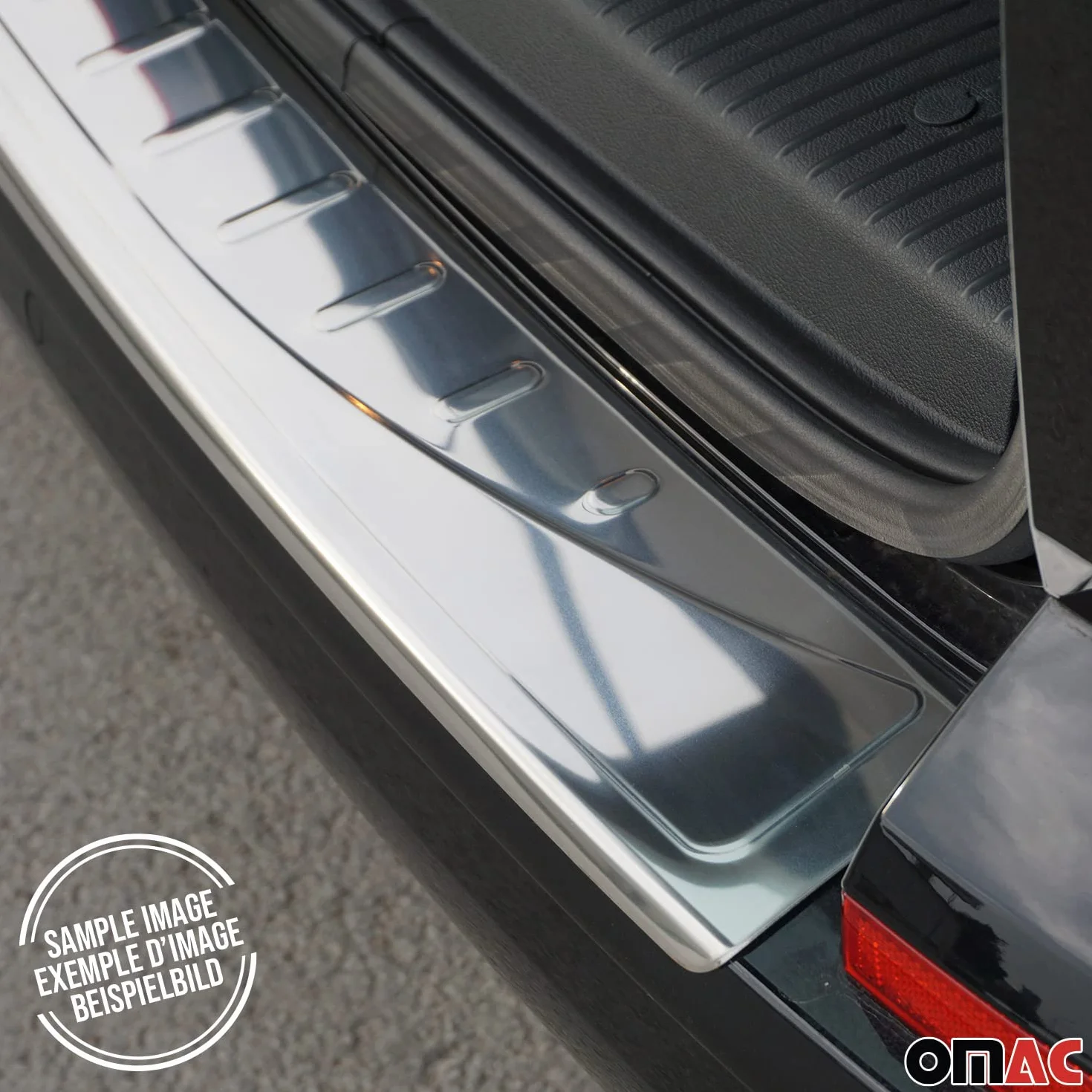 OMAC Listwa Progu Bagażnika Ochrona Zderzaka kompatybilny z Volvo XC60 2018-2026 Stal Nierdzewna Srebrny