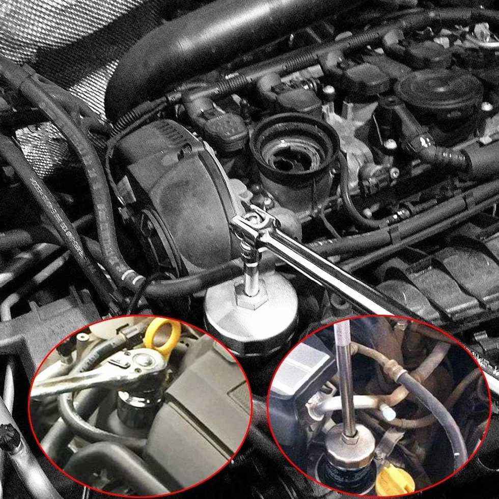 Klucz do filtra oleju motocyklowego, 65 mm, 14 rowków, aluminiowy filtr oleju, nasadka 901, narzędzie do filtra oleju, nasadka samochodowa do luzowania i dokręcania, do To yota A8 Hon da