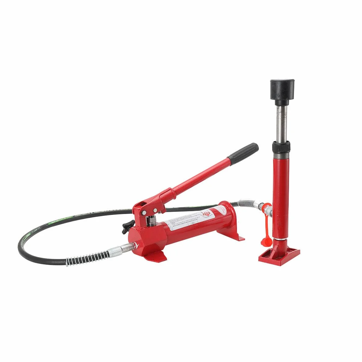 Zestaw podnośnika hydraulicznego Porta Power, 4-tonowy podnośnik samochodowy z pompą, zestaw narzędzi do naprawy ram samochodów osobowych i dostawczych z 4 rurami przedłużającymi, narzędzie do