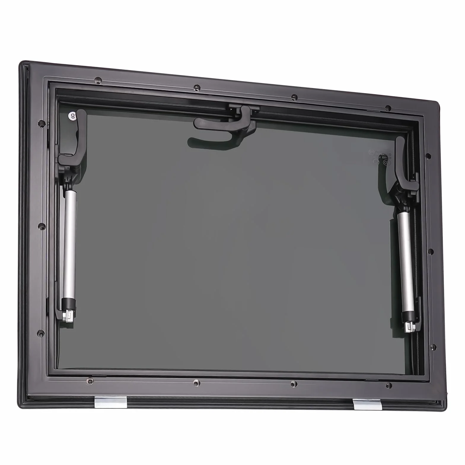 Uniwersalne okno do kampera uchylne boczne z moskitierą 600 x 450 mm