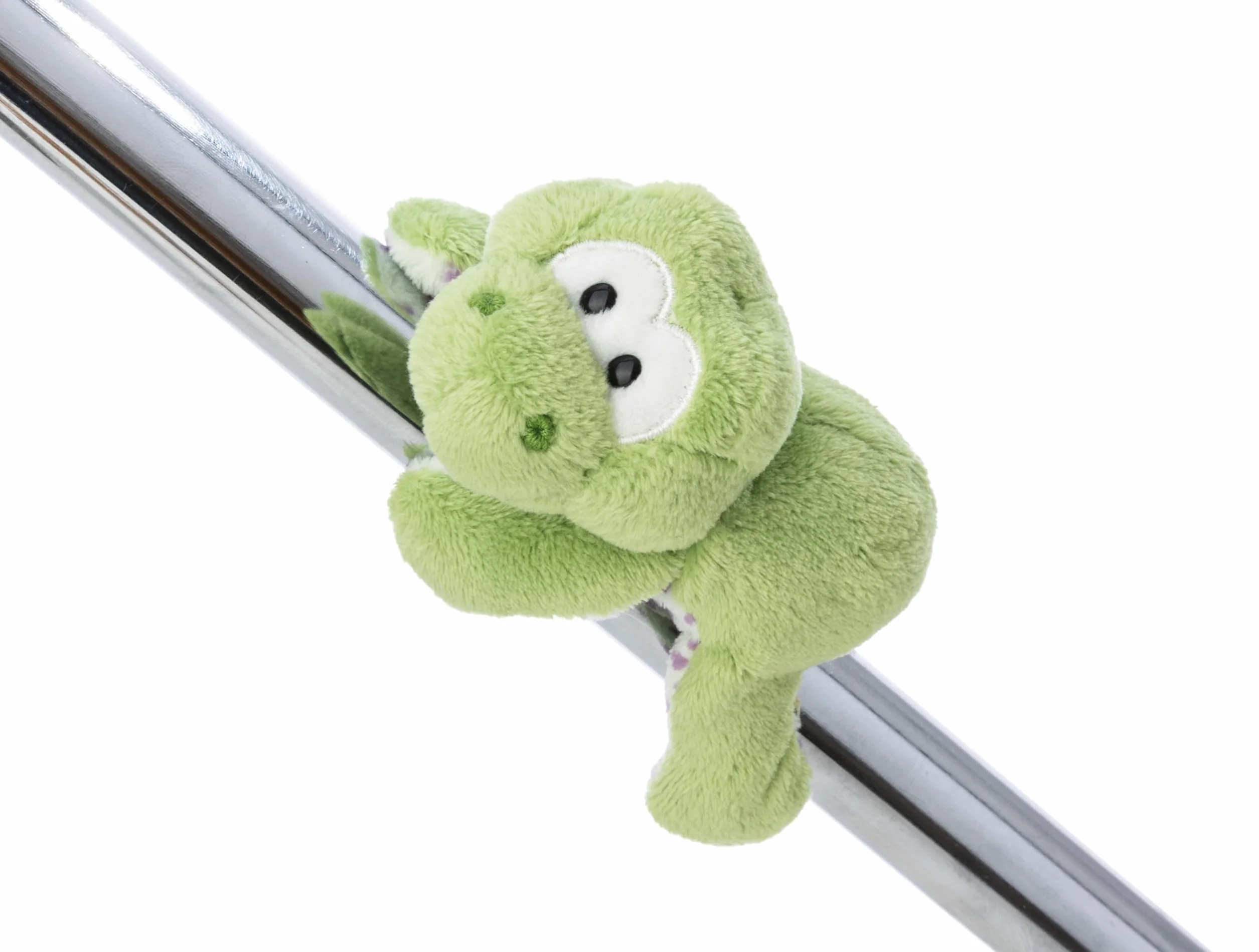 NICI 62265 Magnetyczna maskotka MagNICI, żaba Fridolin Frog, pluszak przyczepiający się do powierzchni metalowych, tablic magnetycznych i uchwytów toreb, towarzysz podróży, prezent, 12 cm, zielony