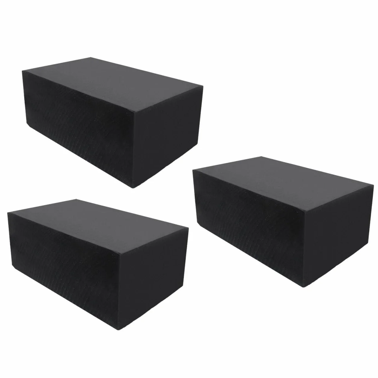 Podkładka gumowa do podnośnika samochodowego samochodu podkładki gumowe płaskie antywibracyjne podnośnik gumowana gumy bloki podnośników nożycowy (3pcs 180x120x95mm)