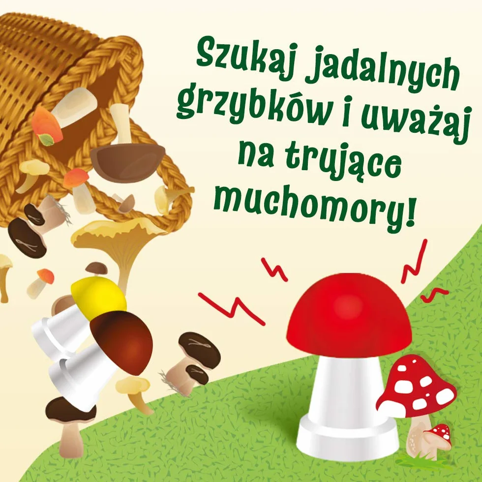 Trefl Grzybobranie w Zielonym Gaju Rodzinna Gra Planszowa dla Dzieci od 4 lat