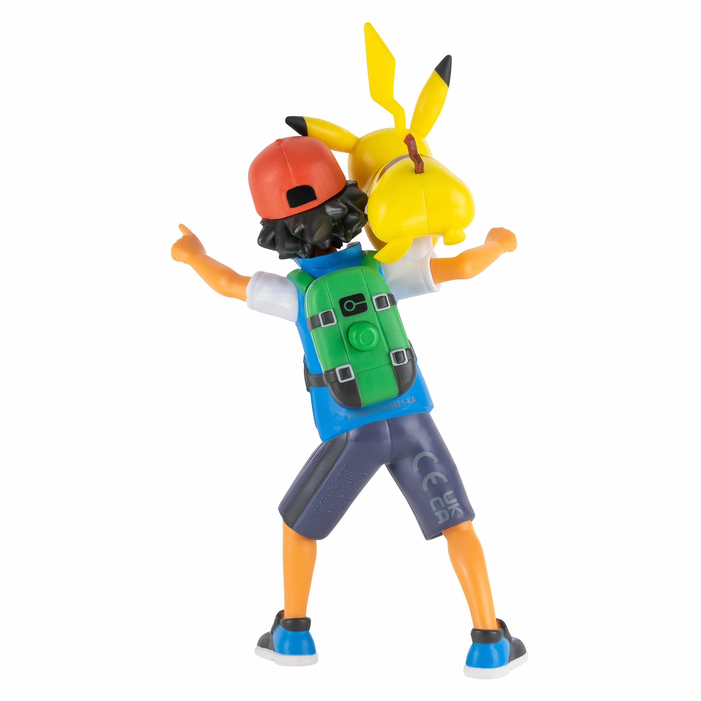 Pokemon Figurka 11 cm Ash & Pikachu - Pokémon Figury - Najnowsza 2022 - Oficjalnie licencjonowana zabawka Pokemon