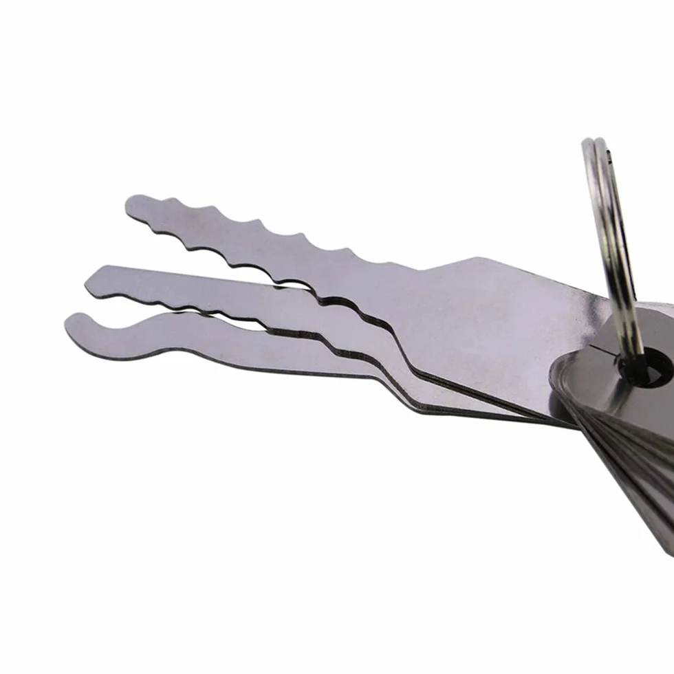 Loboo Idea Samochód Jiggler Lock Pick zestaw 10 sztuk uniwersalny klucz do drzwi samochodowych