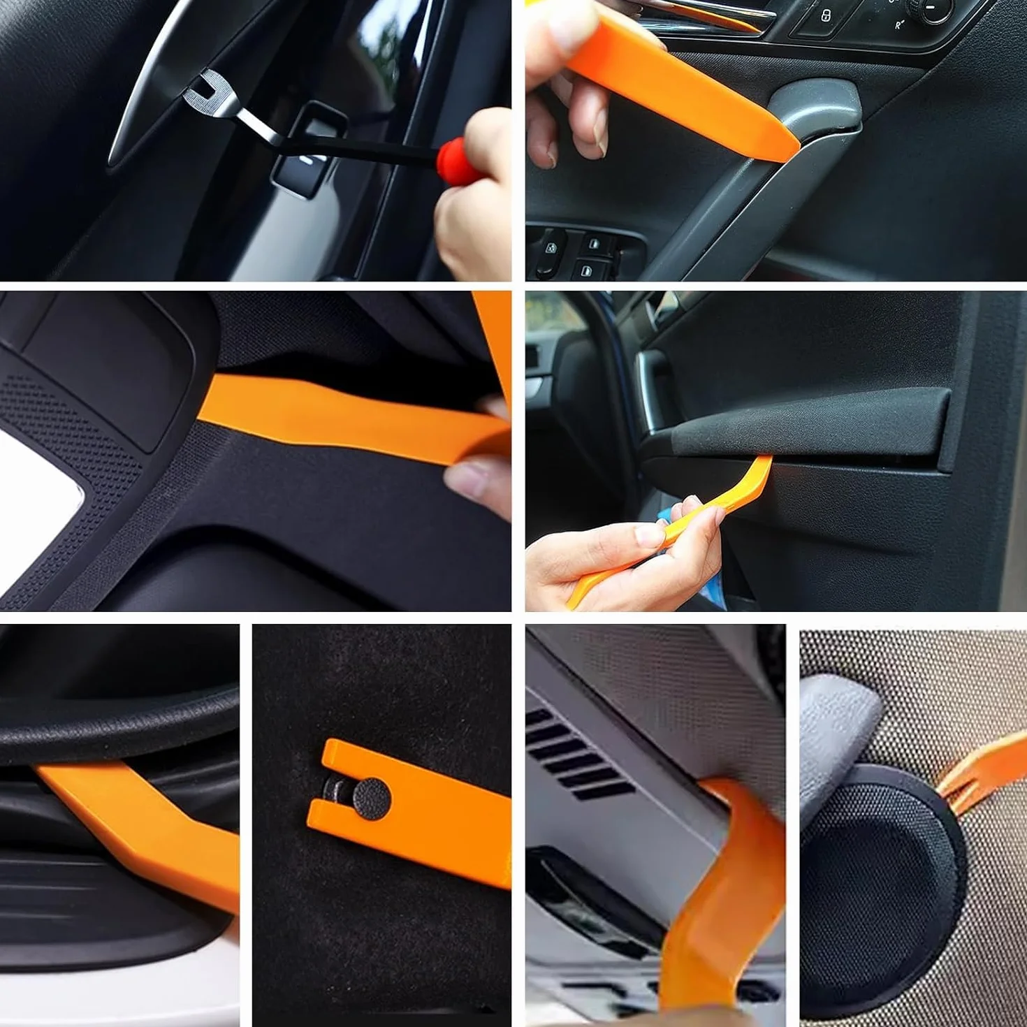 Plastikowe Nity Samochodowe Klipsy Mocujące Zaciski Zderzaków Zestaw 1105 Szt.