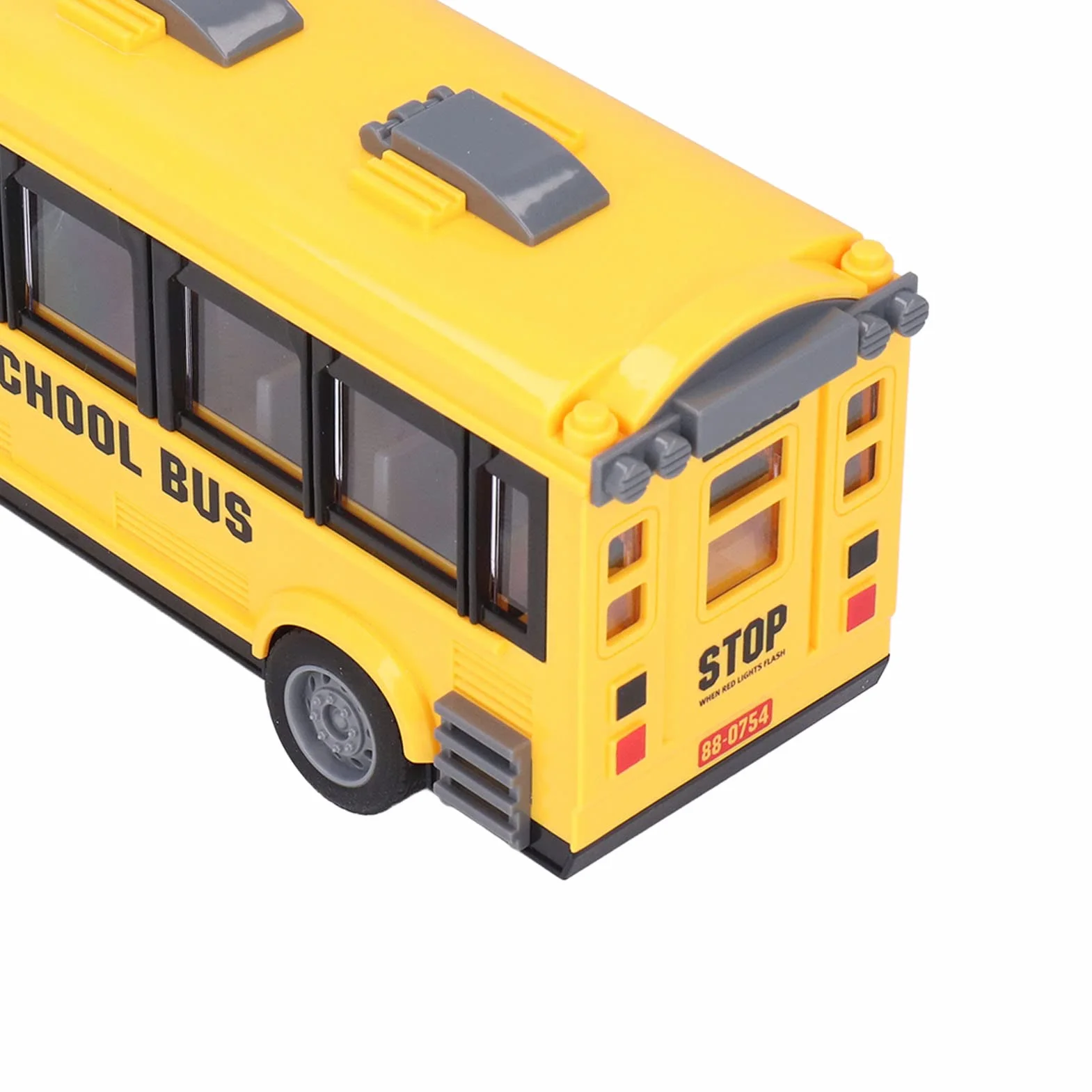 Zabawkowy Autobus Szkolny, Skala 1/30, śWiatła Przednie i Nadwozia, RęCznie Otwierane Prawe Drzwi Kabiny, Autobus Zdalnego Sterowania dla Dzieci