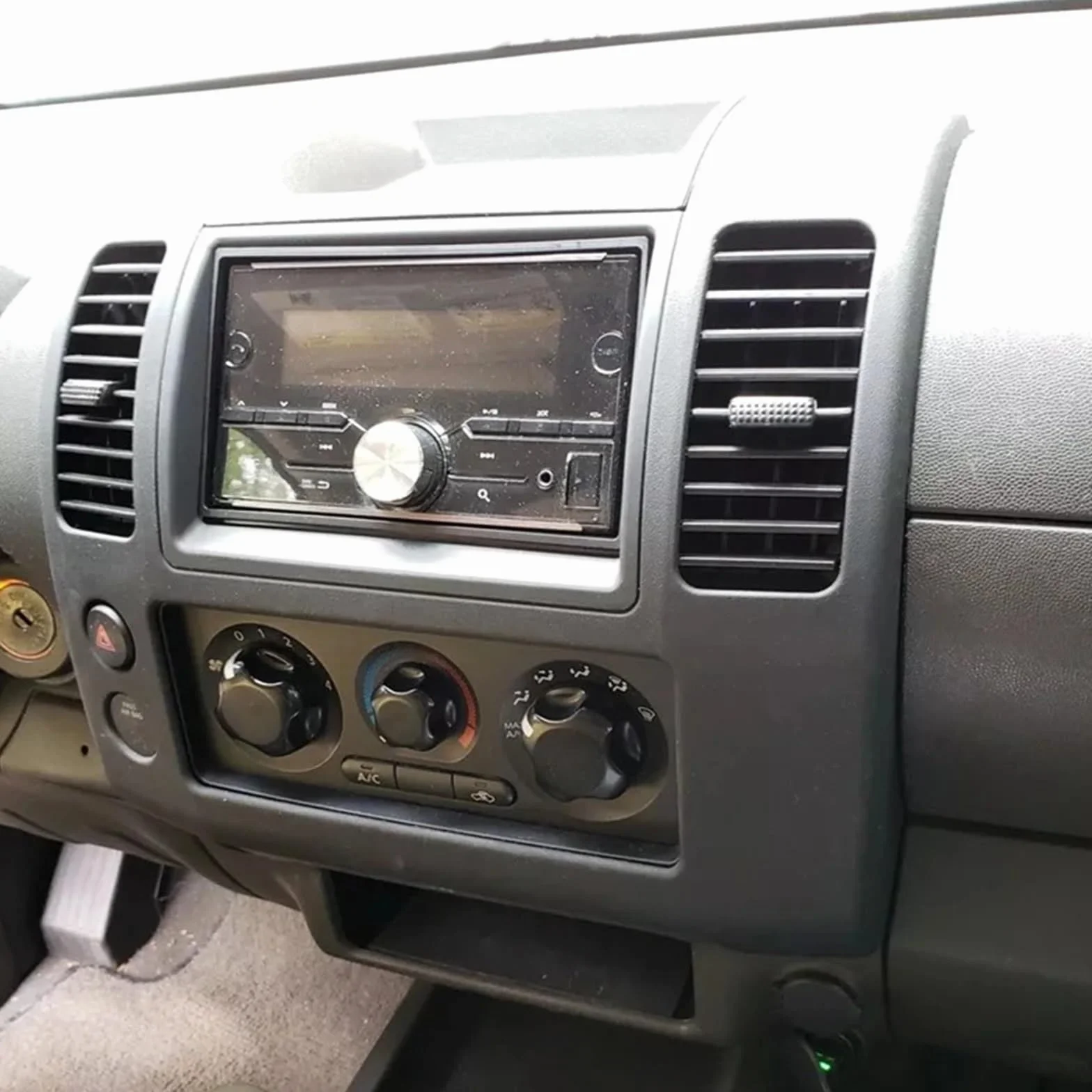 Okleina skrzynia biegów‌ Pasuje do Nissan Frontier 2005-2020 Środkowa deska rozdzielcza, rama klimatyzacji, konsola, panel instrumentów, pokrywa klastra, ramka Folia na panel‌