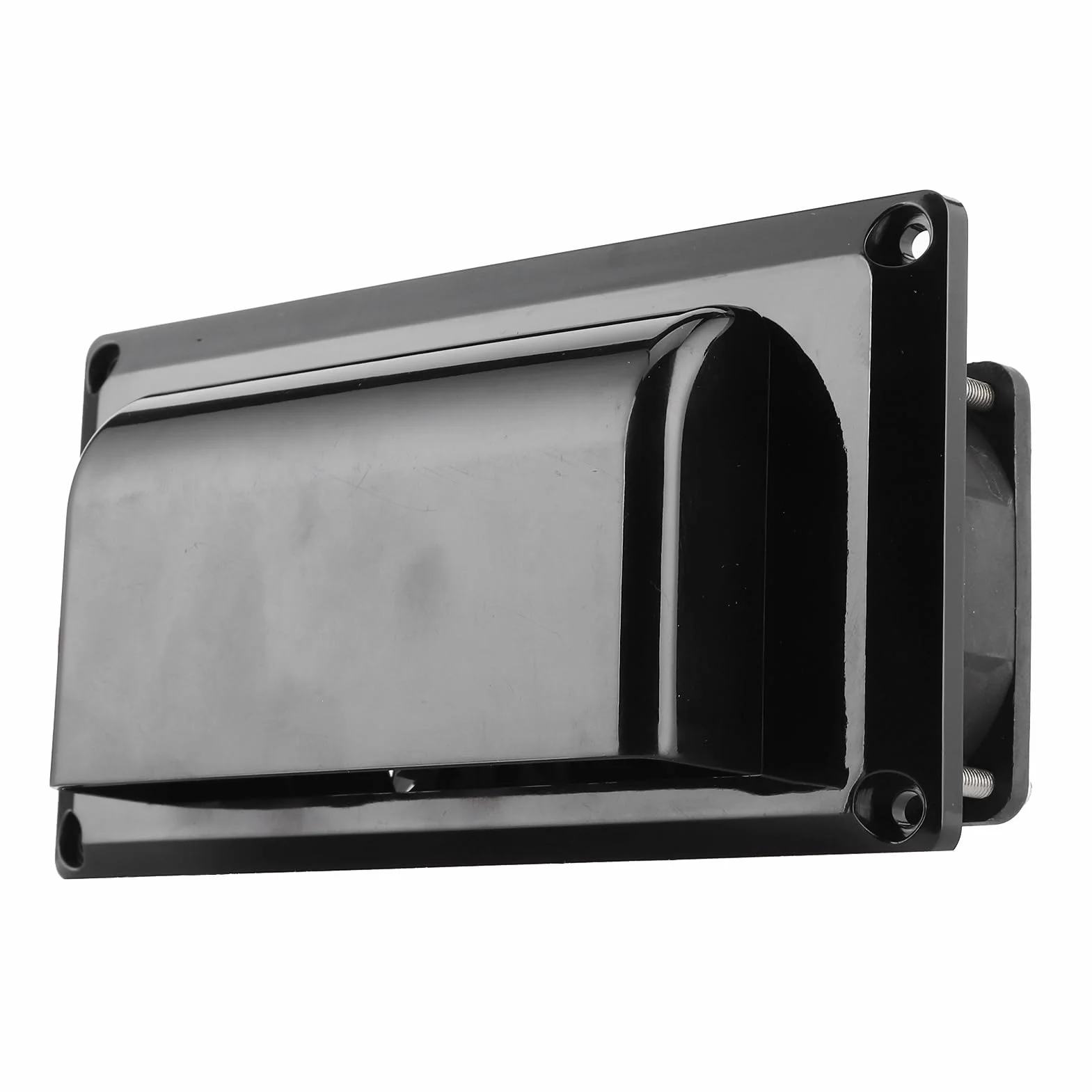 12V Boczny Nawiewnik Wentylacyjny Wentylator Wyciągowy Przyczepa Kempingowa RV, Biały, ABS, 25W, Uniwersalny do Wszystkich Otworów Dachowych, Niski Poziom Hałasu, z siatką Wewnątrz