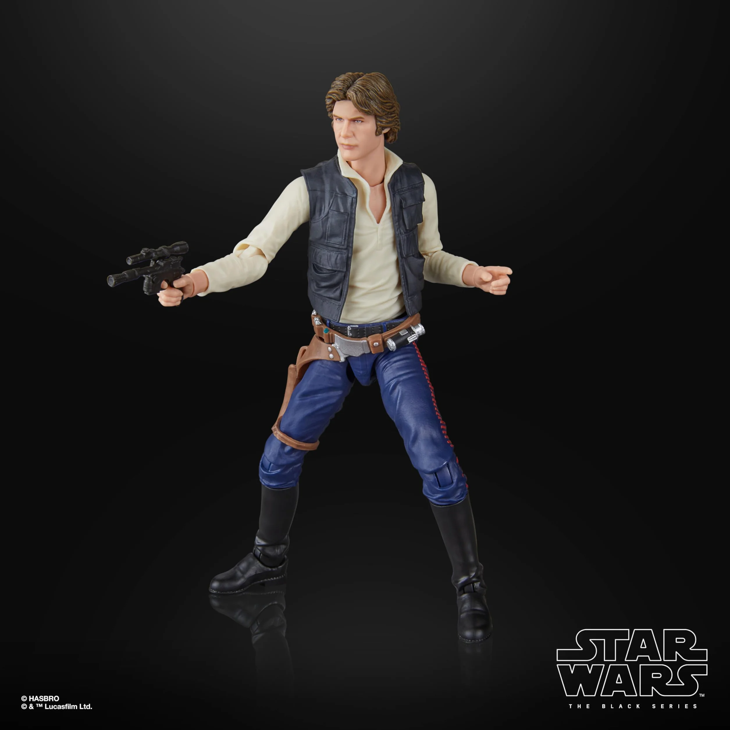 Star Wars The Black Series Han Solo, Star Wars: A New Hope, kolekcjonerska figurka premium 15 cm