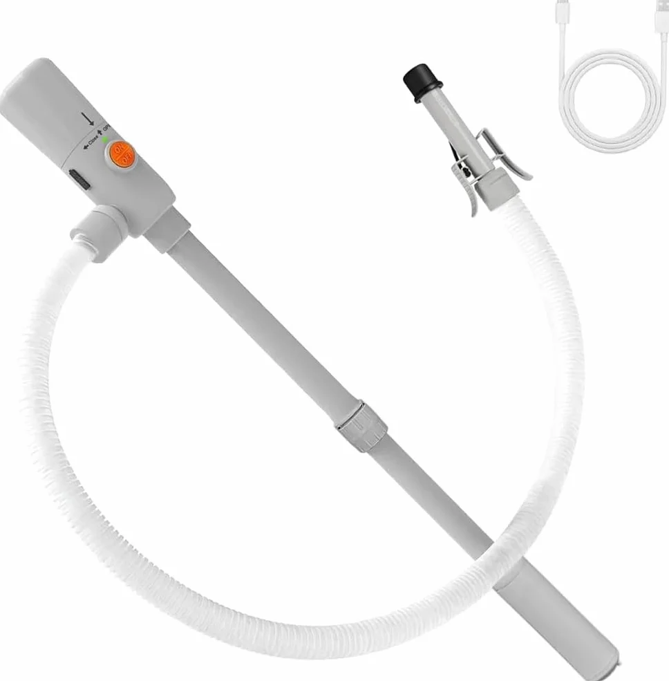 Pompa benzynowa do kanistra podwójne zasilanie USB-C AA 3,2 GPM automatyczne zatrzymanie